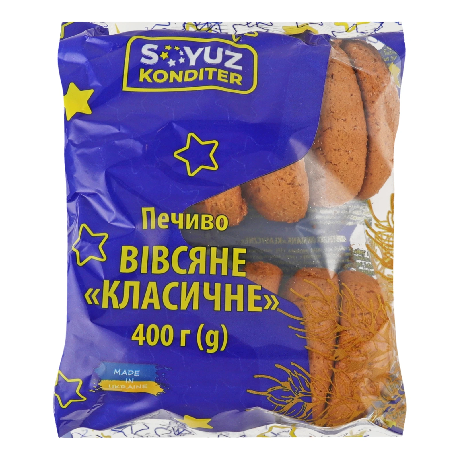 Печиво Soyuz Konditer вівсяне класичне 400г Фото №:1