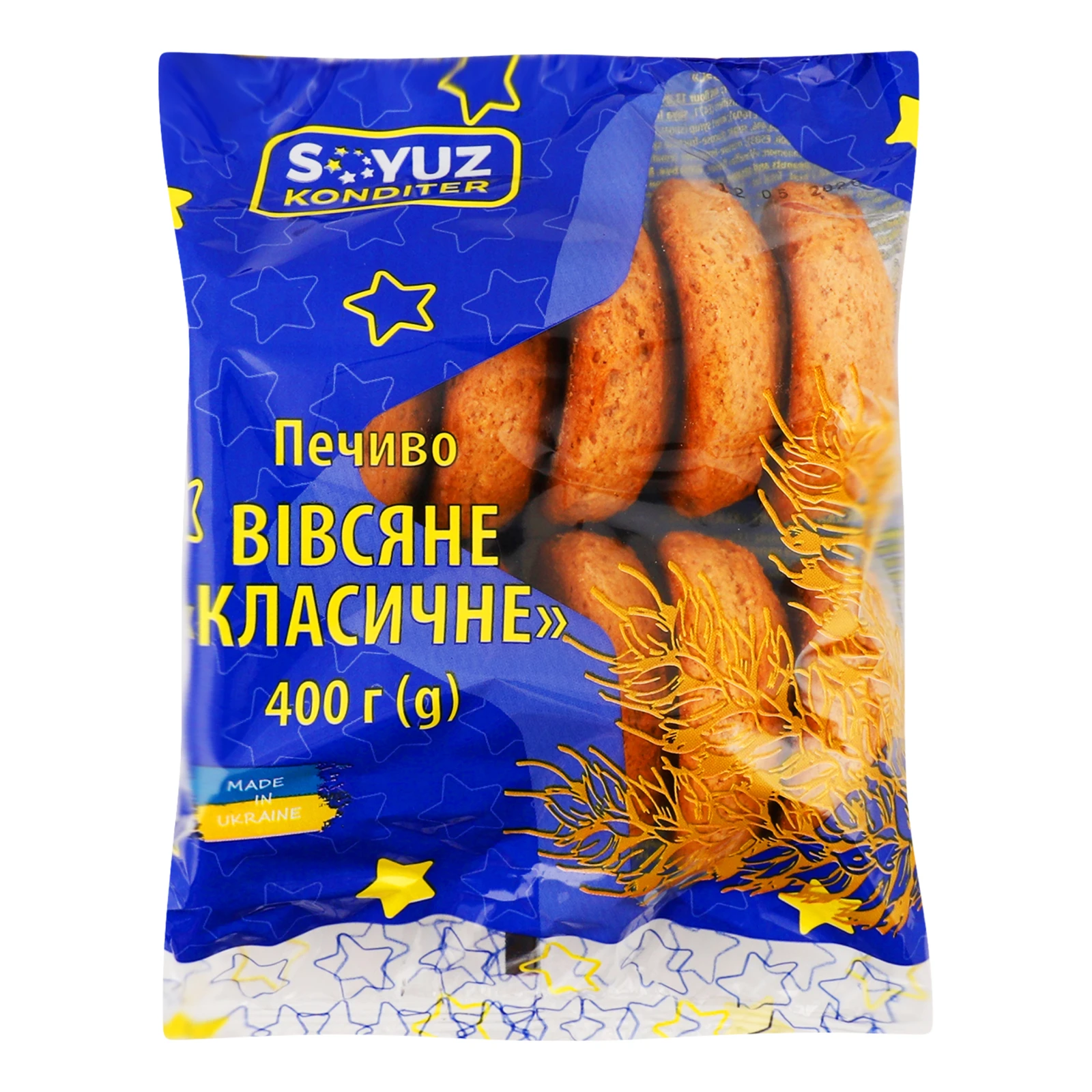 Печиво Soyuz Konditer вівсяне класичне 400г Фото №:1