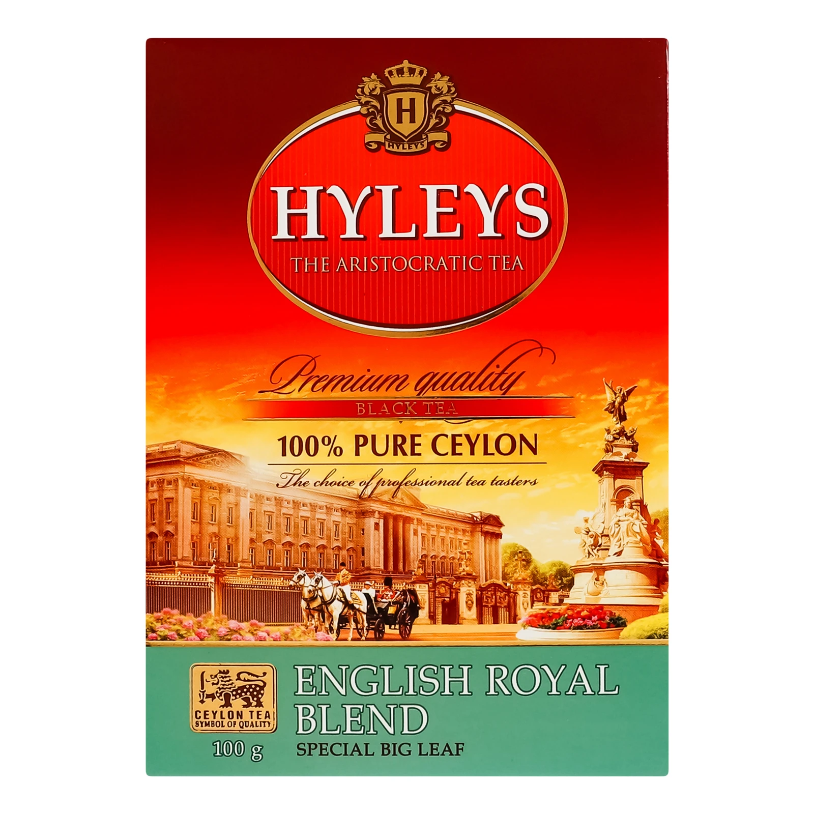 Чай Hyleys English royal blend чорний цейлонський байховий суцільнолистовий 100г фото 2