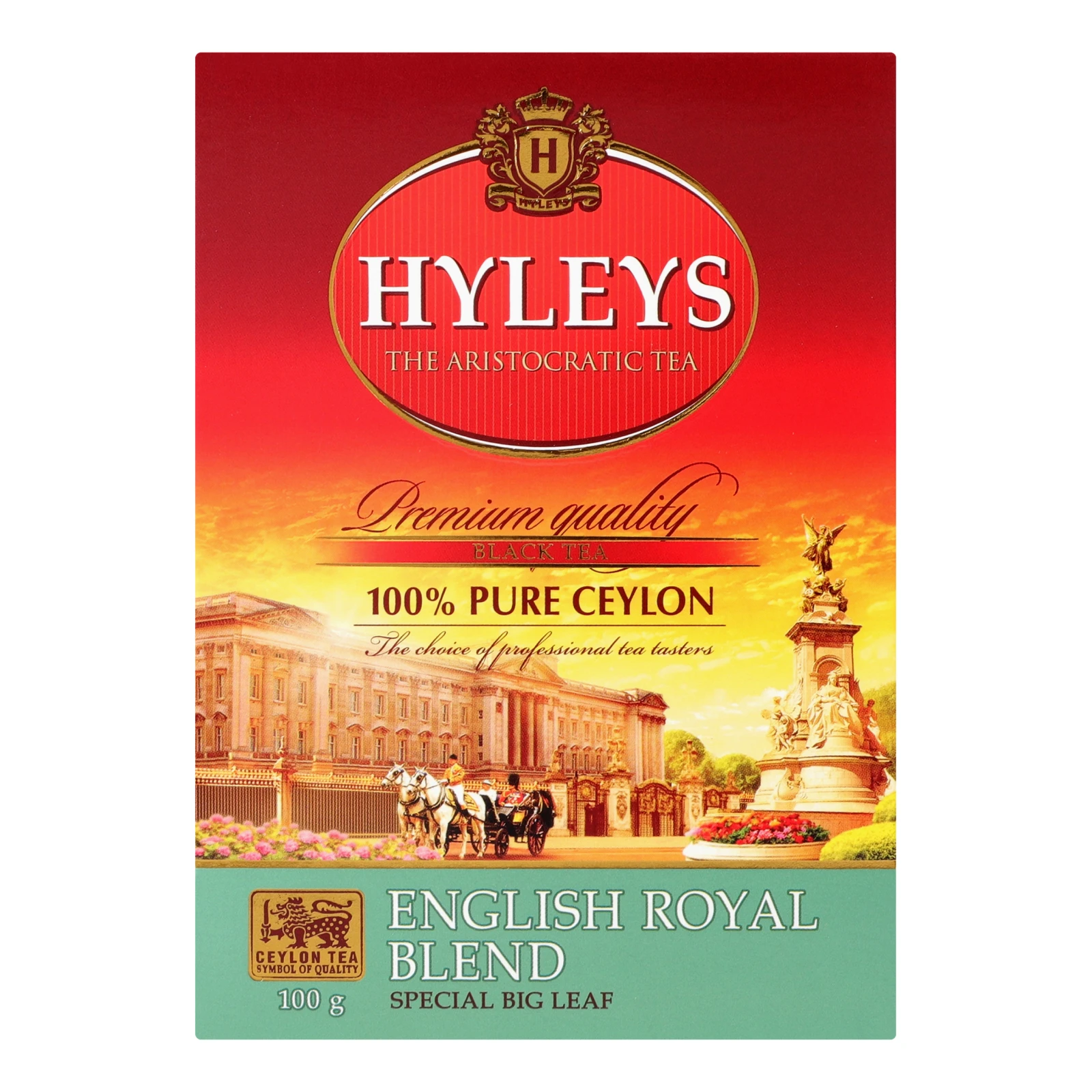 Чай Hyleys Англійський Королівський купаж чорний цейлонський байховий суцільнолистовий ароматизований 100г Фото №:2