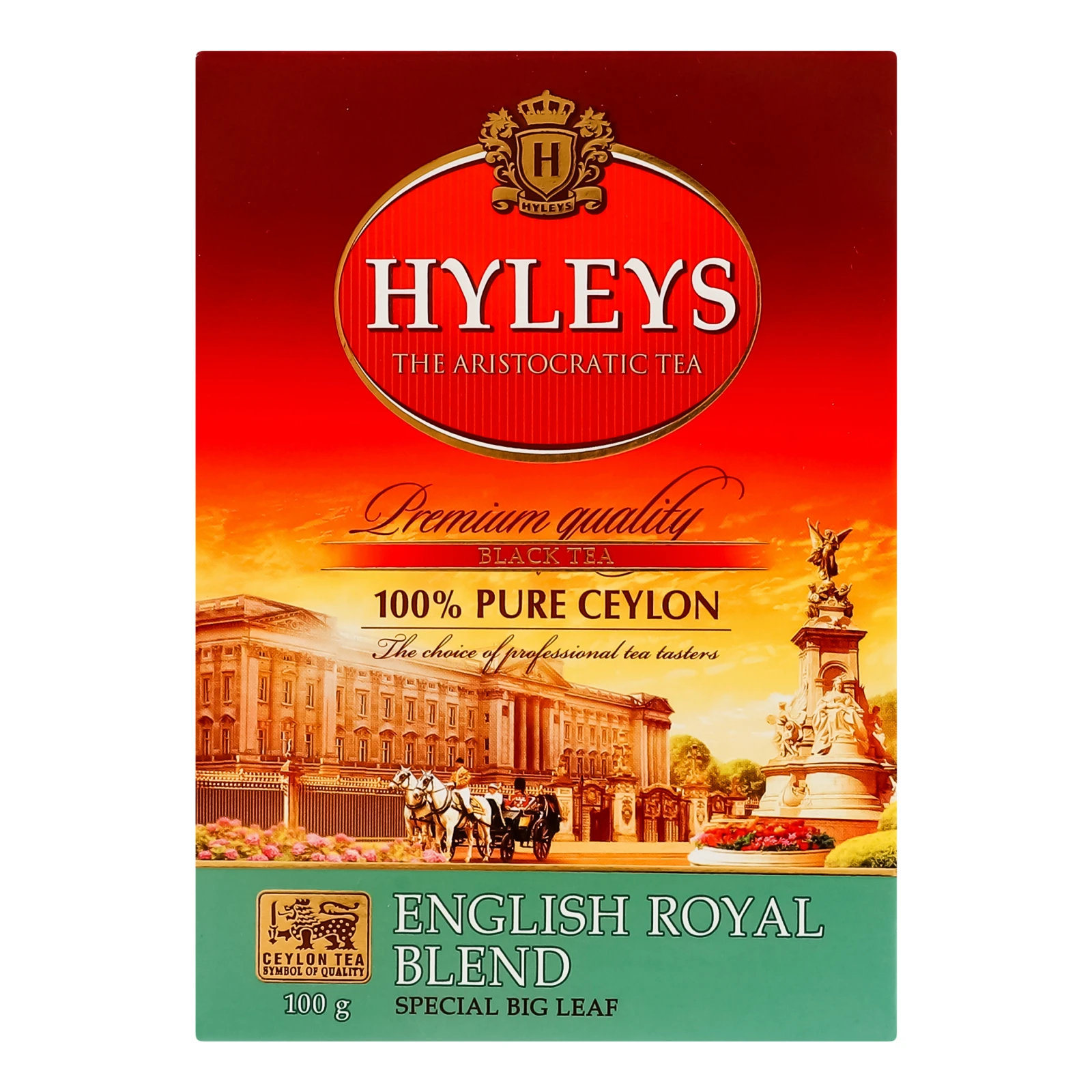Чай Hyleys English royal blend чорний цейлонський байховий суцільнолистовий 100г