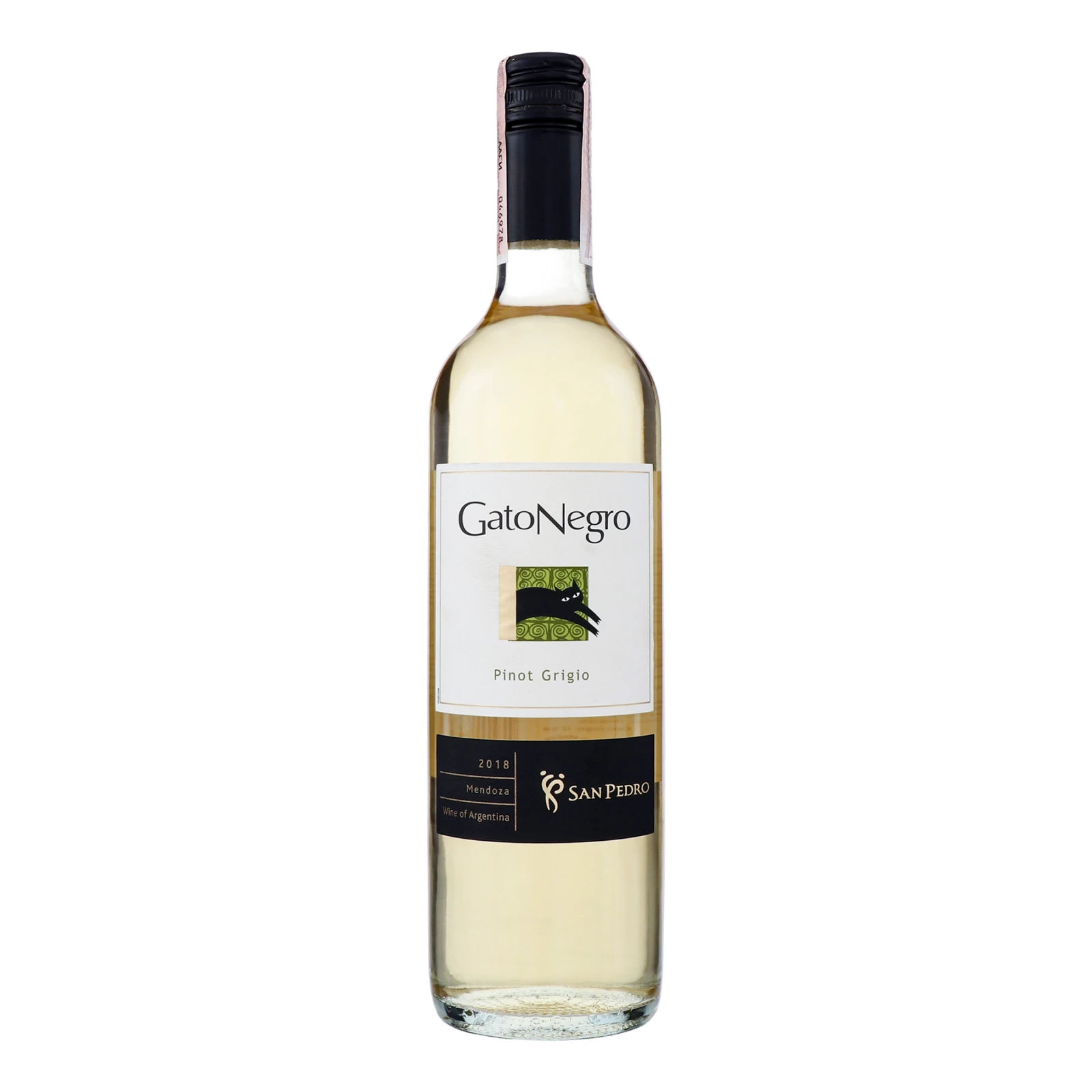 Вино Gato Negro Pinot Grigio біле сухе 12% 0.75л Фото №:1