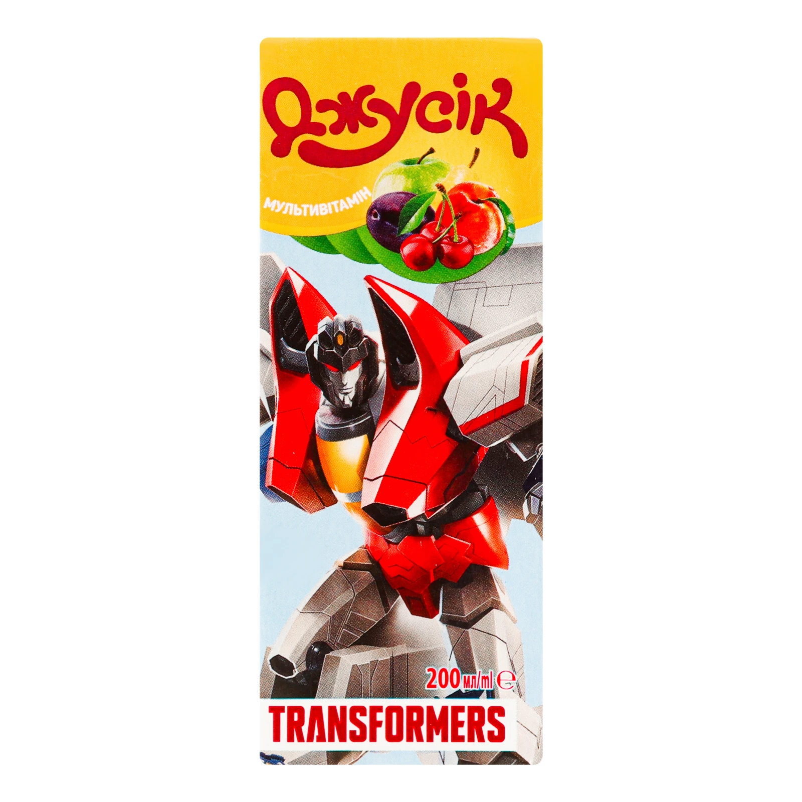 Сік Джусік Transformers Мультивітамін 200мл Фото навігації №:1