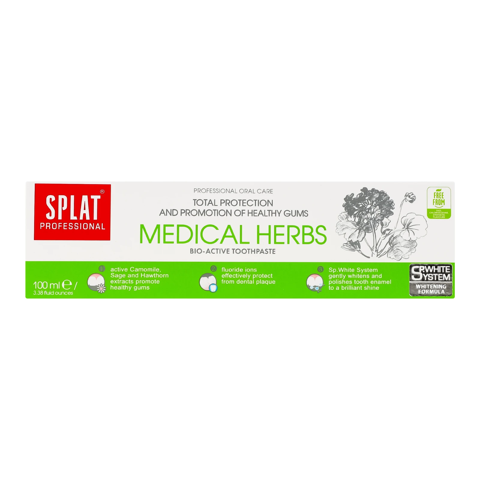 Паста зубна Splat Professional Medical Herbs 100мл Фото №:1