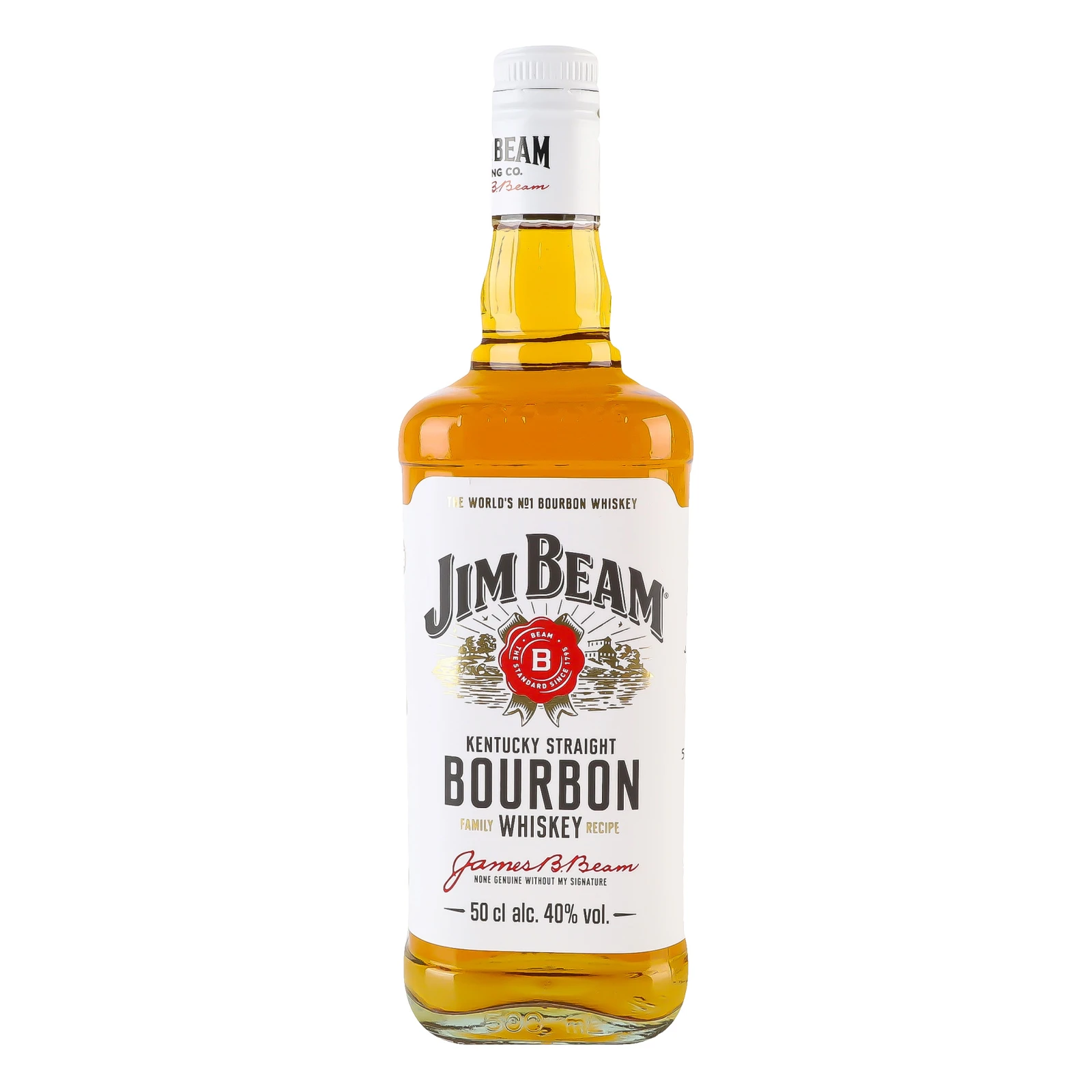 Віскі Jim Beam White Bourbon 40% 0.5л Фото навігації №:1
