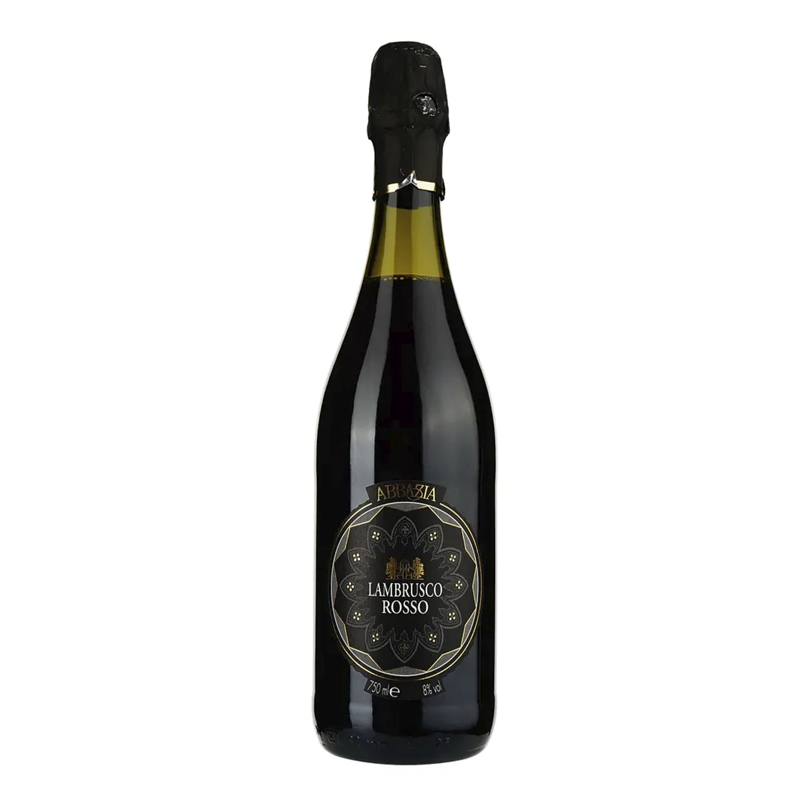 Вино ігристе Abbazia Lambrusco Rosso червоне напівсухе 8% 0.75л