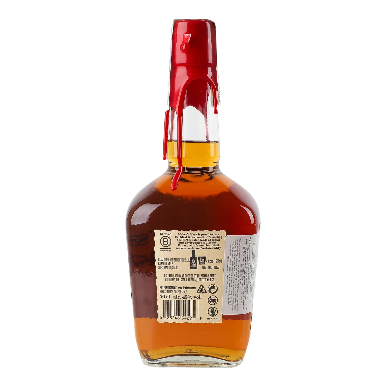 Віскі Maker's Mark Bourbon 45% 0.7л Фото №:2
