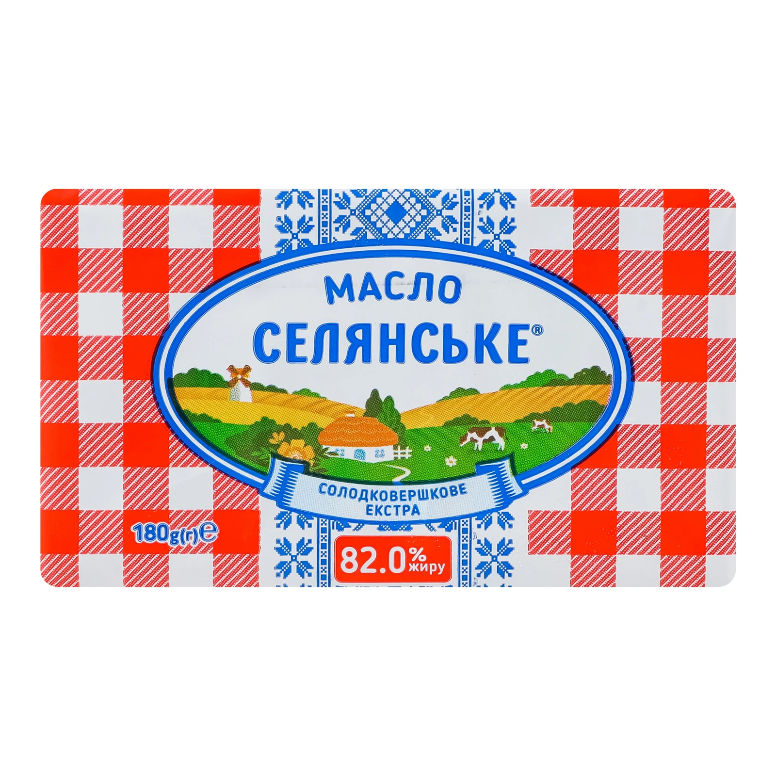 Масло Селянське солодковершкове Екстра 82% Фото №:1