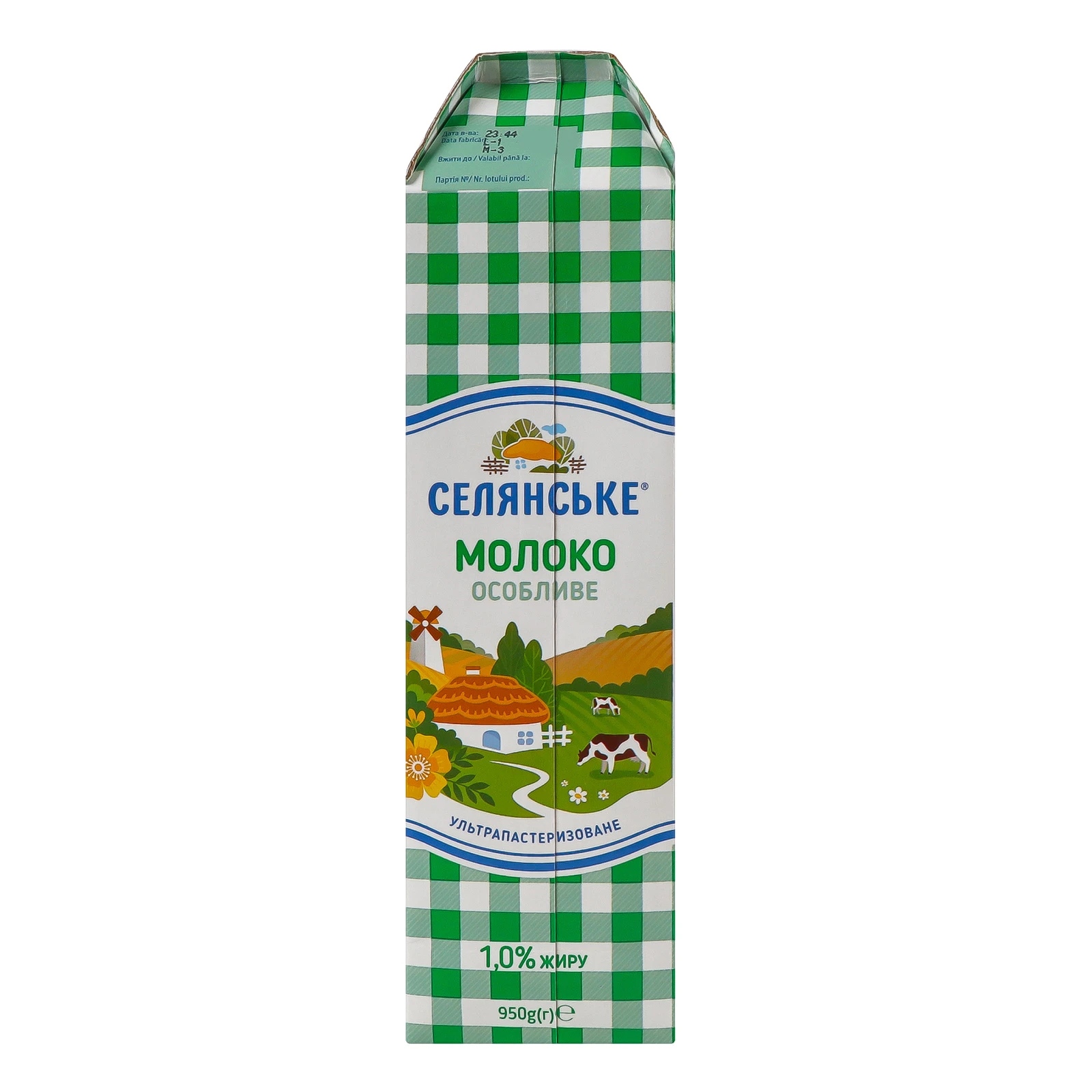 Молоко Селянське Особливе ультрапастеризоване 1% 950г Фото №:2