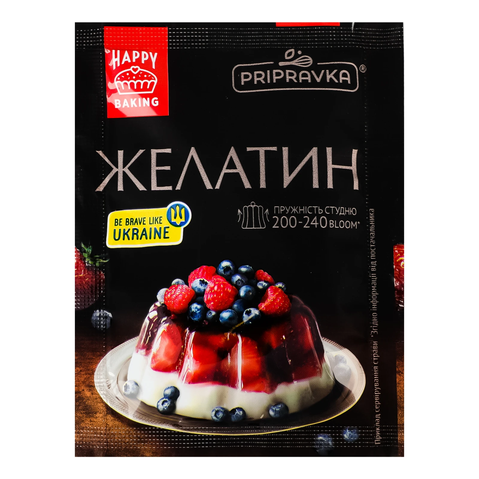 Желатин Pripravka харчовий 15г Фото №:1