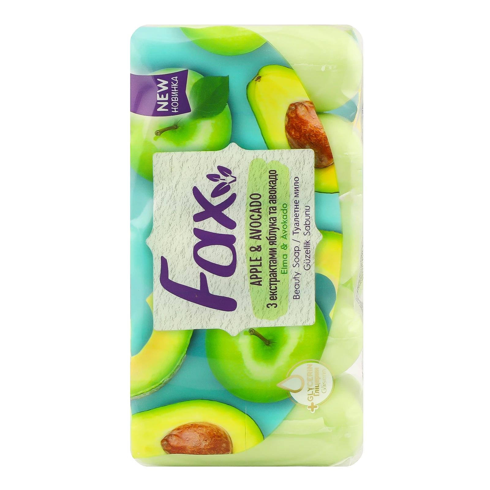 Мило Fax тверде туалетне З екстрактами яблука та авокадо 5х70г Фото №:2