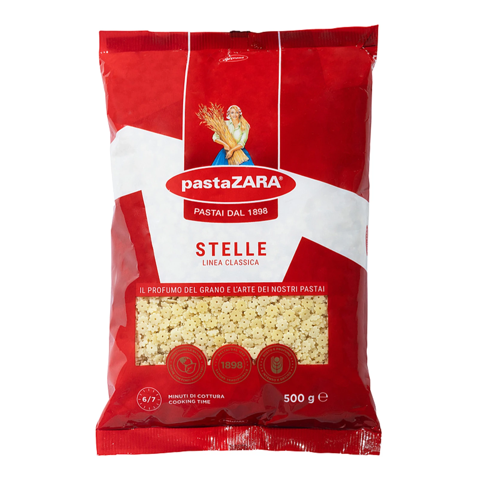 Вироби макаронні Pasta Zara Stelle 500г Фото навігації №:1