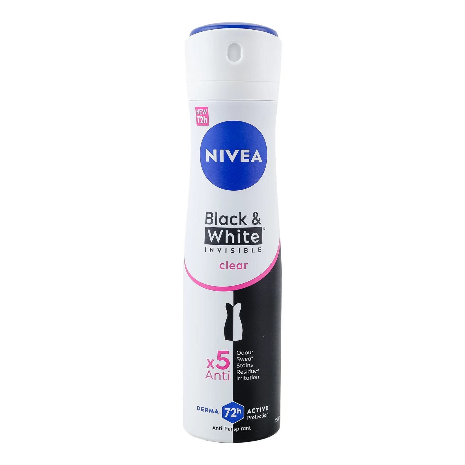 Антиперспірант Nivea Black&White Invisible Clear 150мл Фото №:1