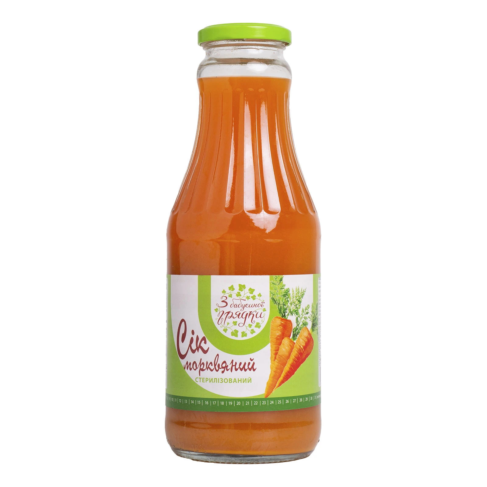 Сік З бабусиної грядки морквяний 1л Фото №:1