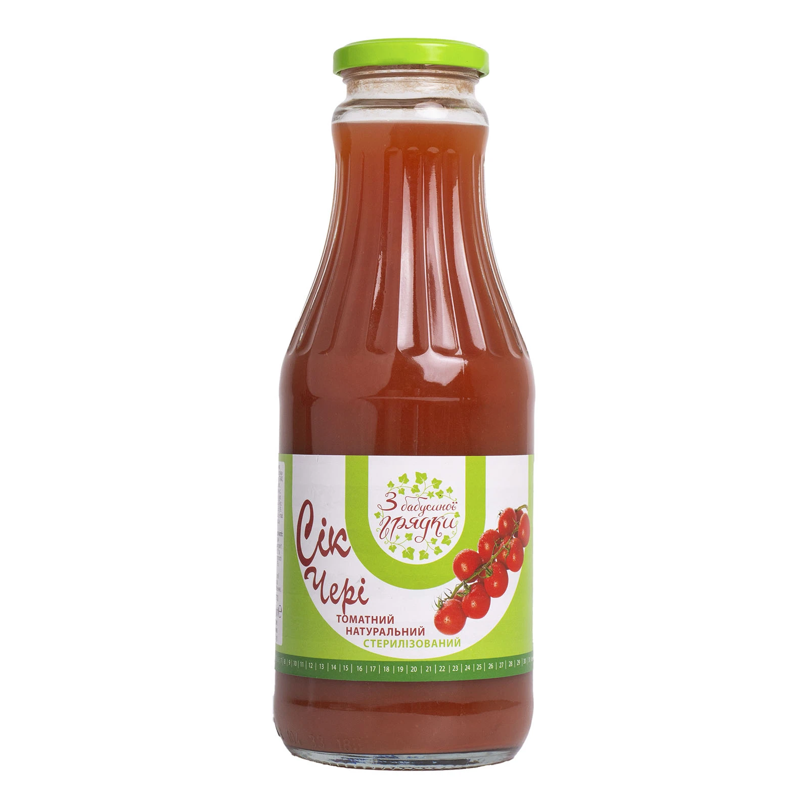 Сік З бабусиної грядки томатний Чері 1л Фото №:1
