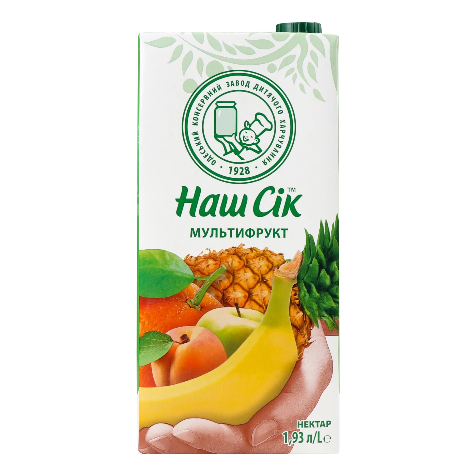 Нектар Наш сік неосвітлений пастеризований Мультифрукт 1.93л Фото №:1