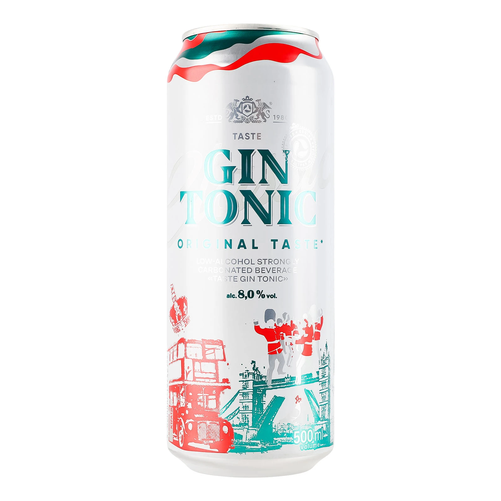 Напій слабоалкогольний Оболонь Джин Тонік сильногазований 8% 0.5л Фото №:2