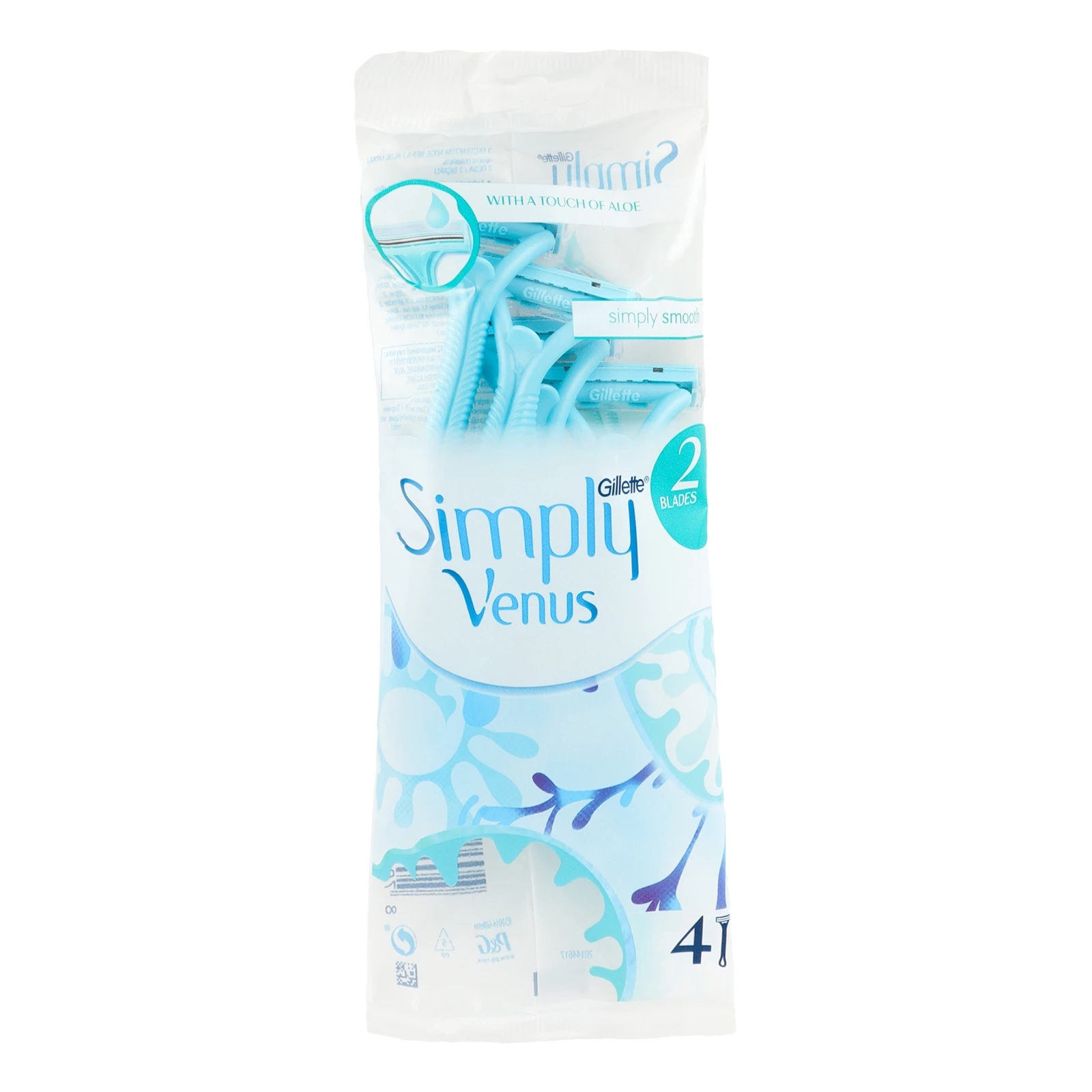 Бритви Gillette Simply Venus 2 одноразові 4шт Фото навігації №:1