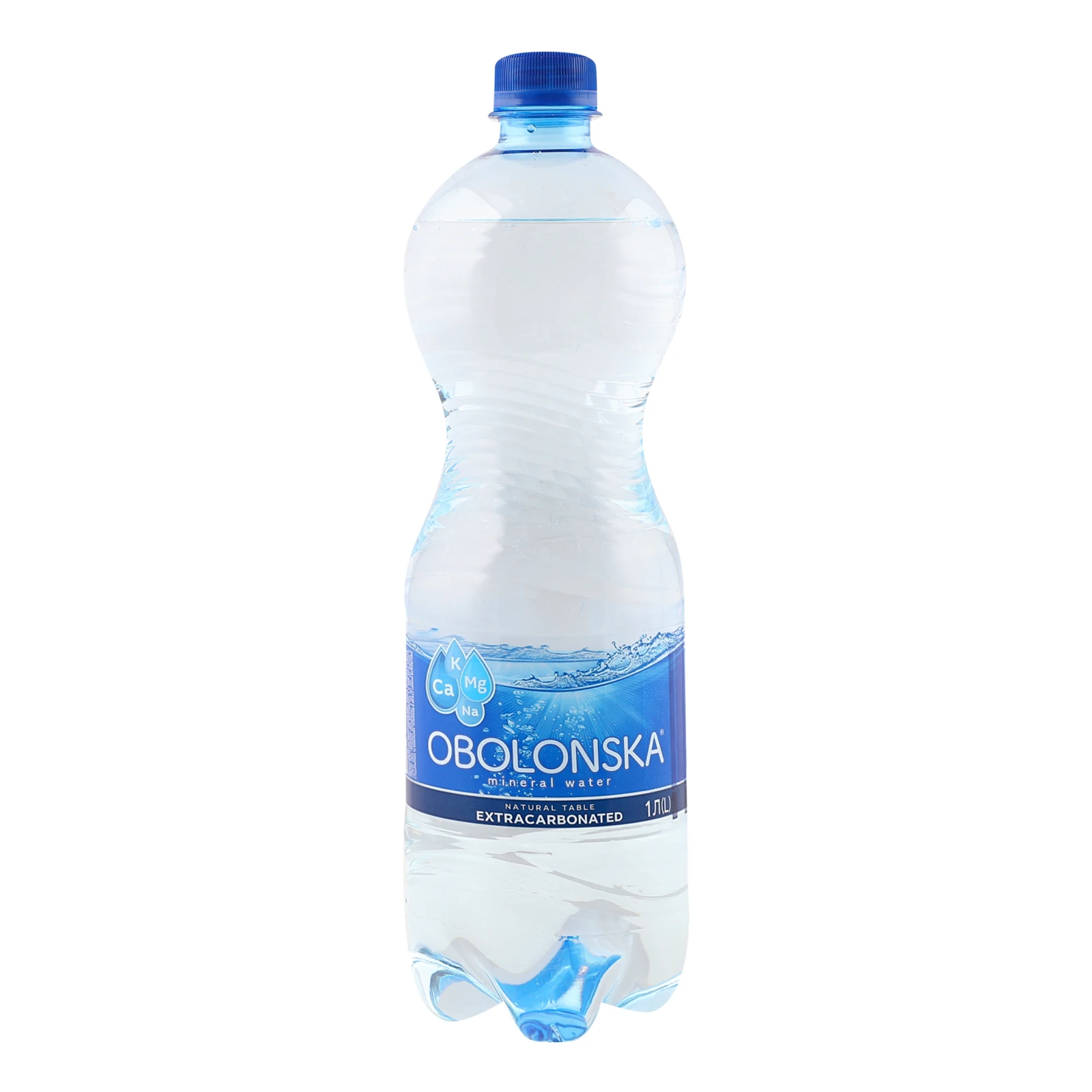 Вода мінеральна Оболонська природна столова сильногазована 1л Фото №:2
