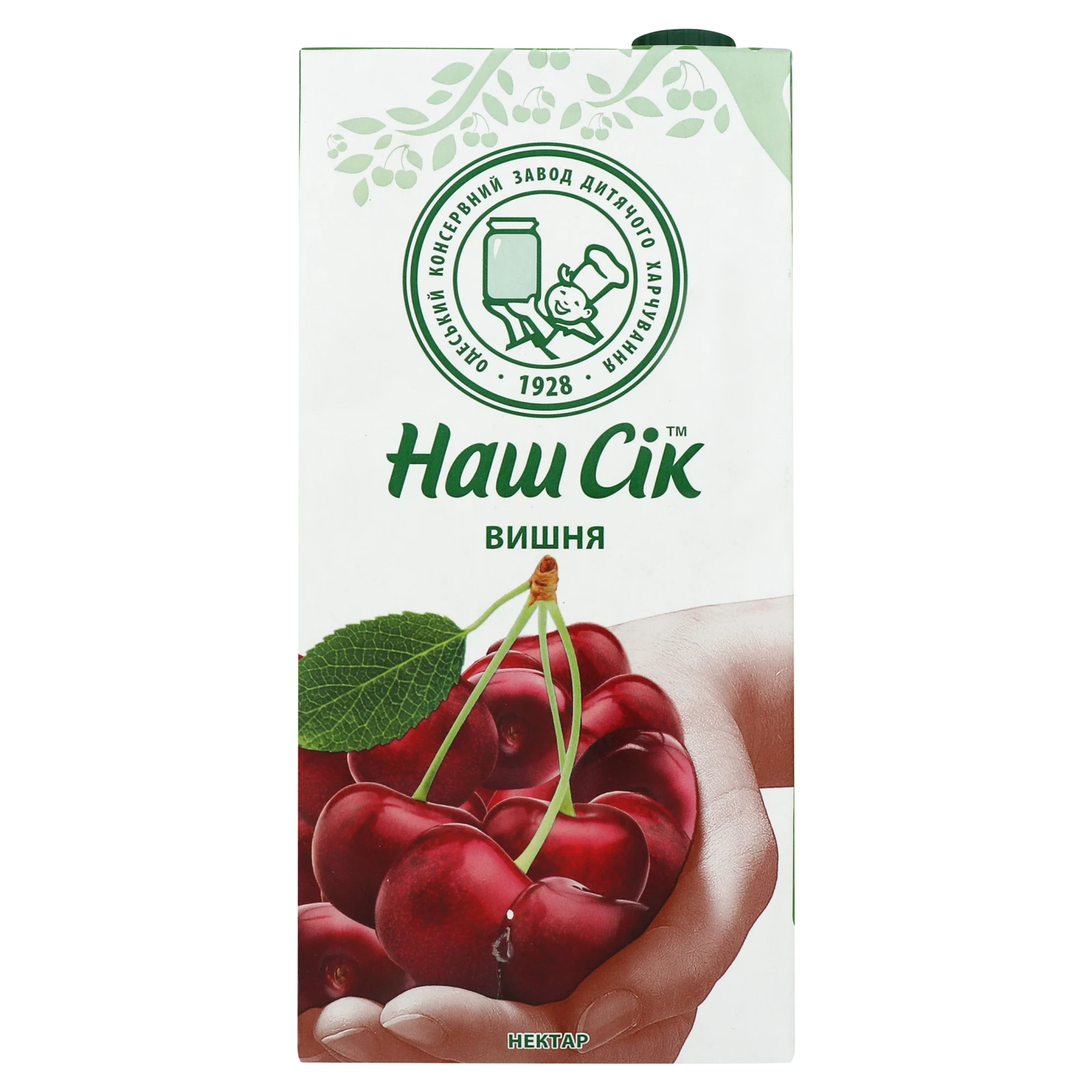 Нектар Наш сік неосвітлений пастеризований Вишня 1.93л Фото №:1