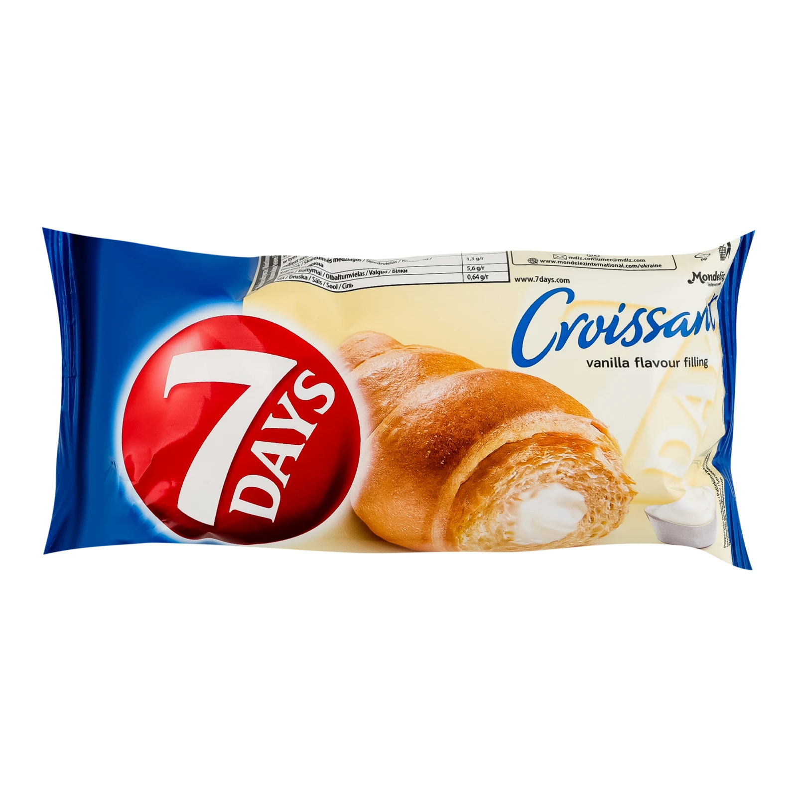 Круасан 7 Days з начинкою зі смаком ванілі 60г Фото №:1