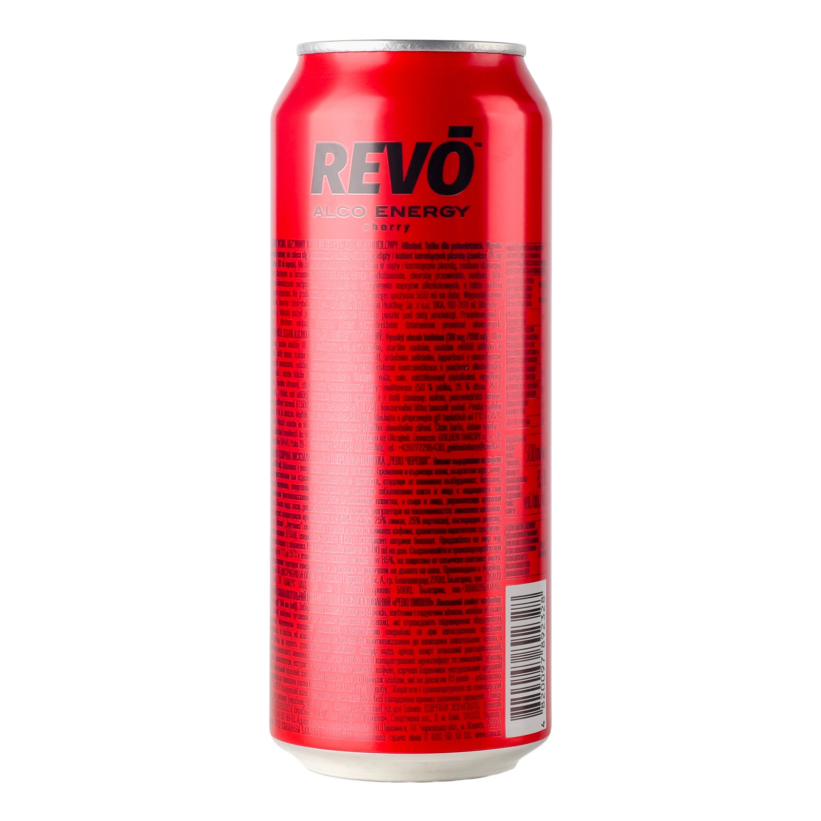 Напій слабоалкогольний Revo енергетичний сильногазований Вишня 8.5% 0.5л фото 2