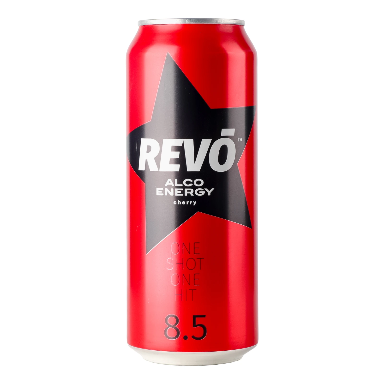 Напій енергетичний Revo слабоалкогольний сильногазований Вишня 8.5% 0.5л Фото навігації №:1