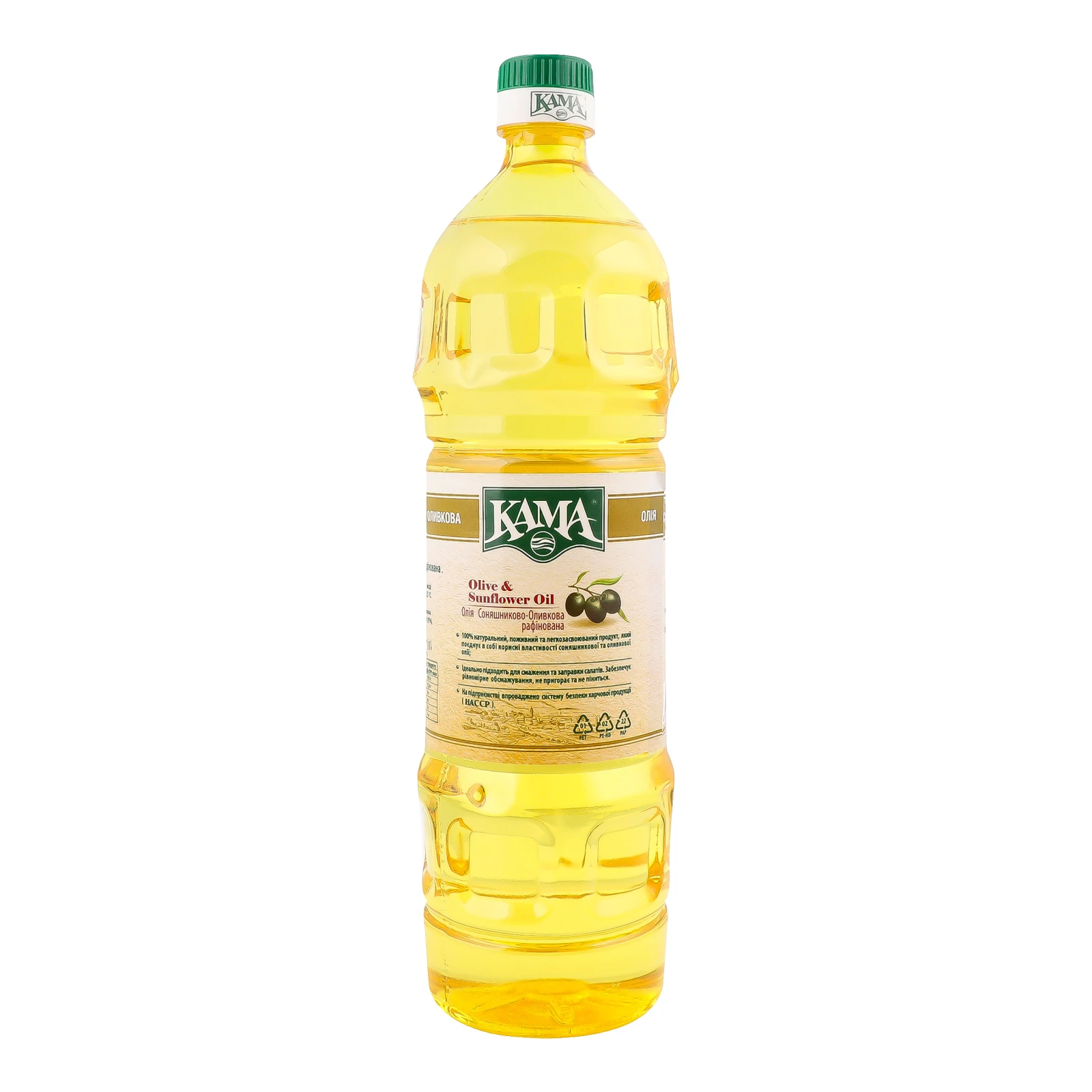Олія Кама соняшниково-оливкова рафінована 1л Фото №:2