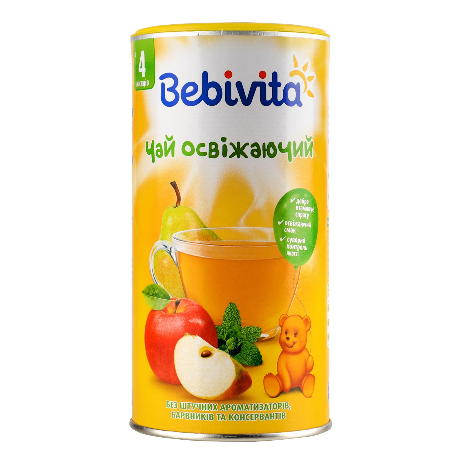 Чай Bebivita освіжаючий для дітей від 4-х місяців 200г Фото №:1