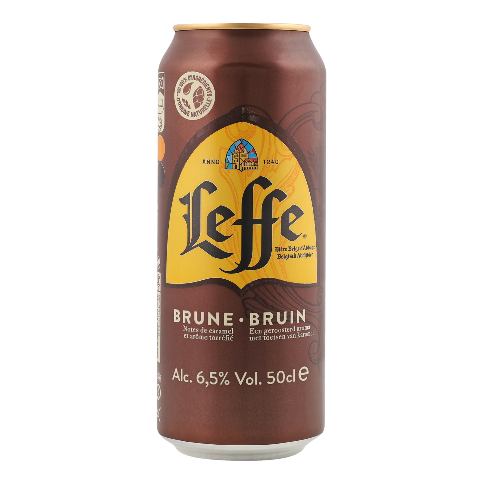 Пиво Leffe Bruin темне пастеризоване 6.5% 0.5л