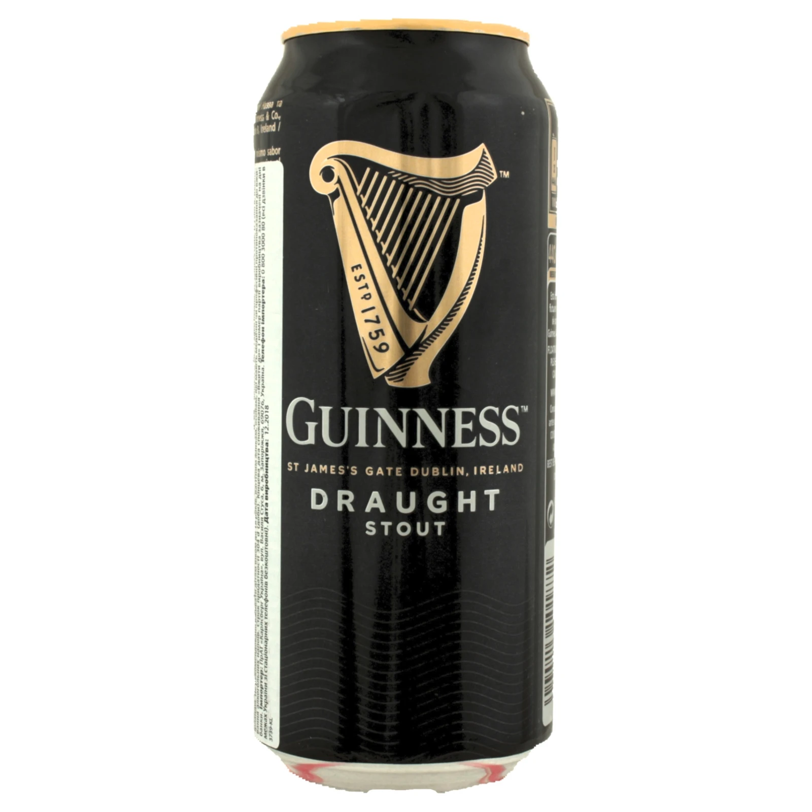 Пиво Guinness Draught темне пастеризоване 4.2% 0.44л Фото №:2