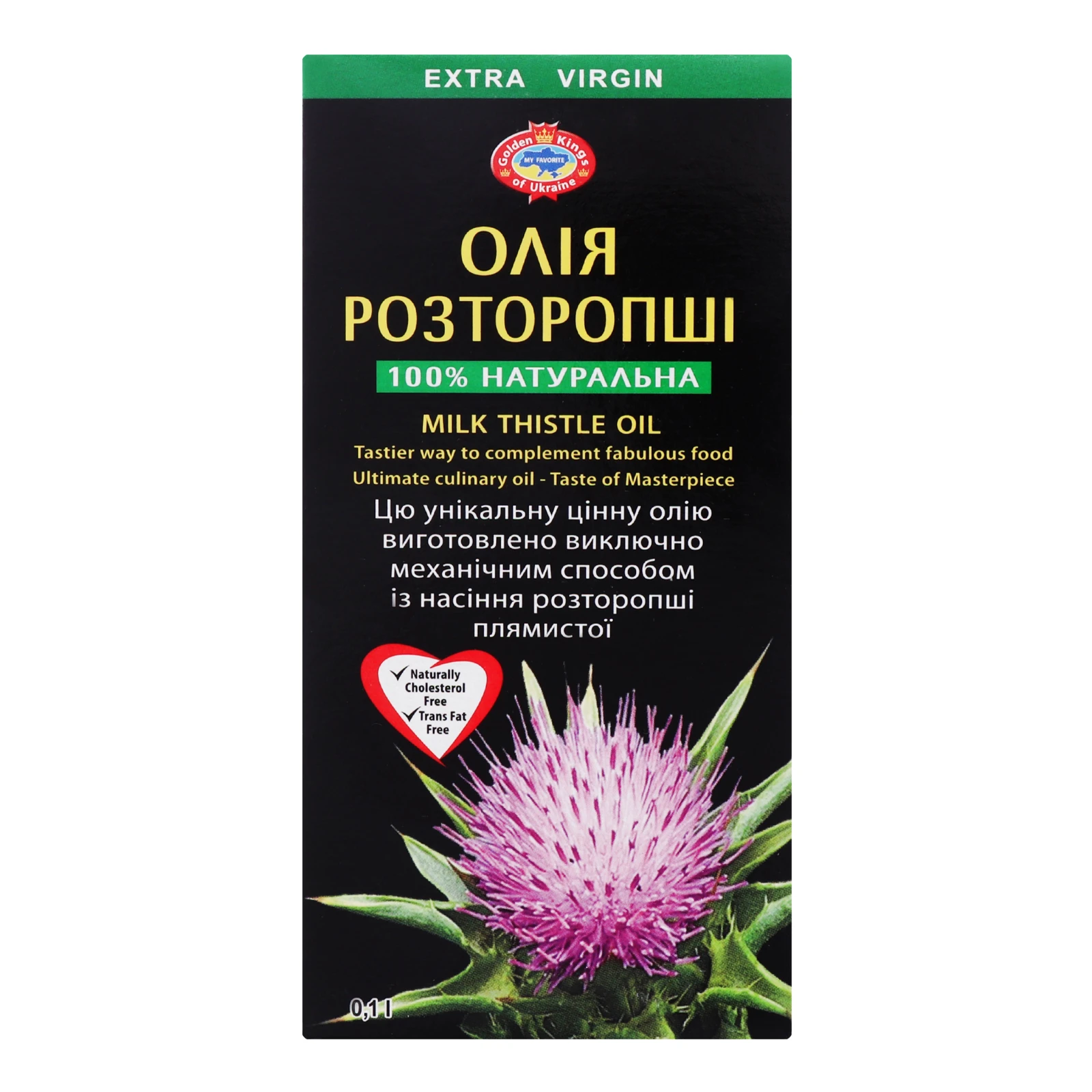 Олія Golden Kings 0,1л розторопша Фото №:1