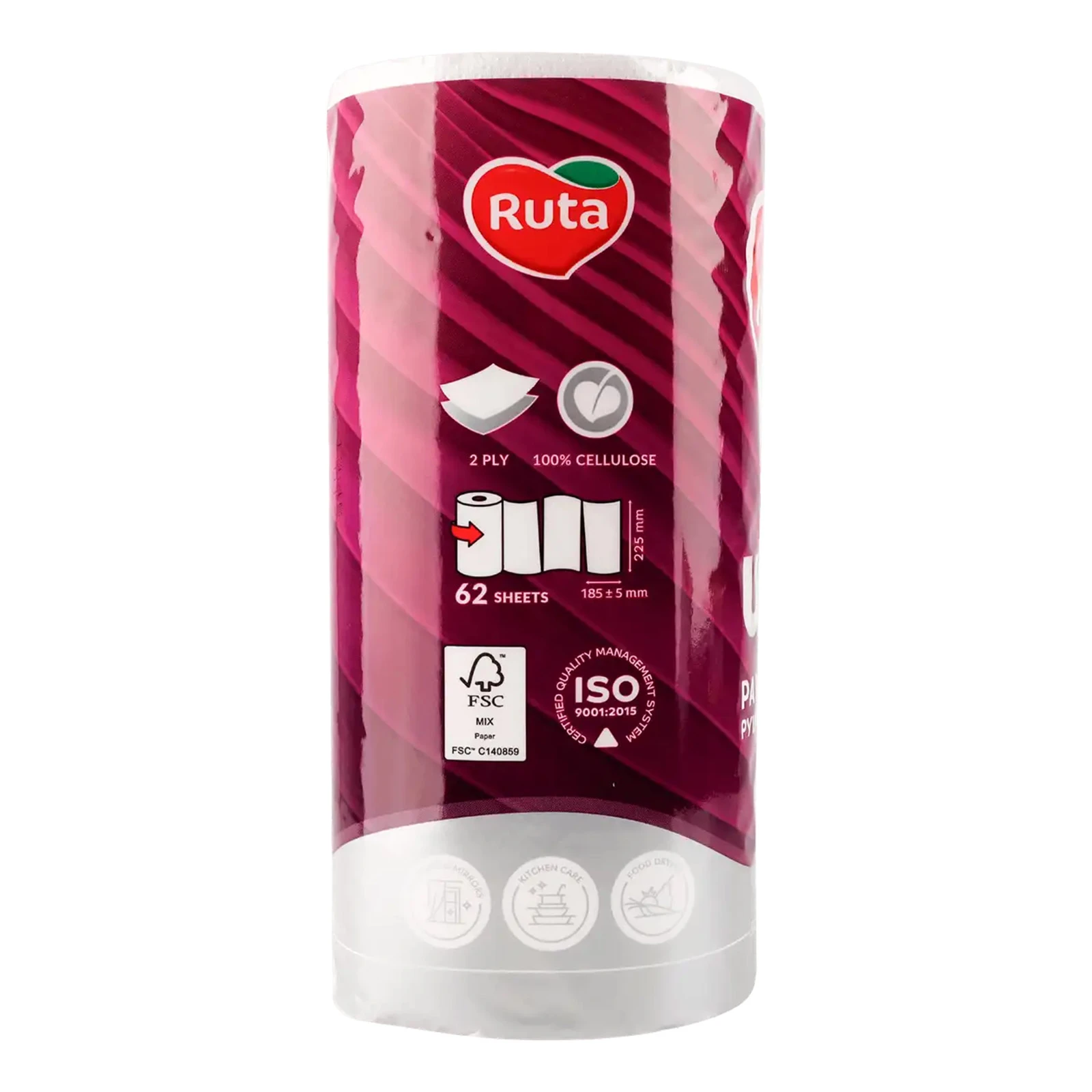 Рушники паперові Ruta Universal 2-х шарові 2шт/уп Фото №:2