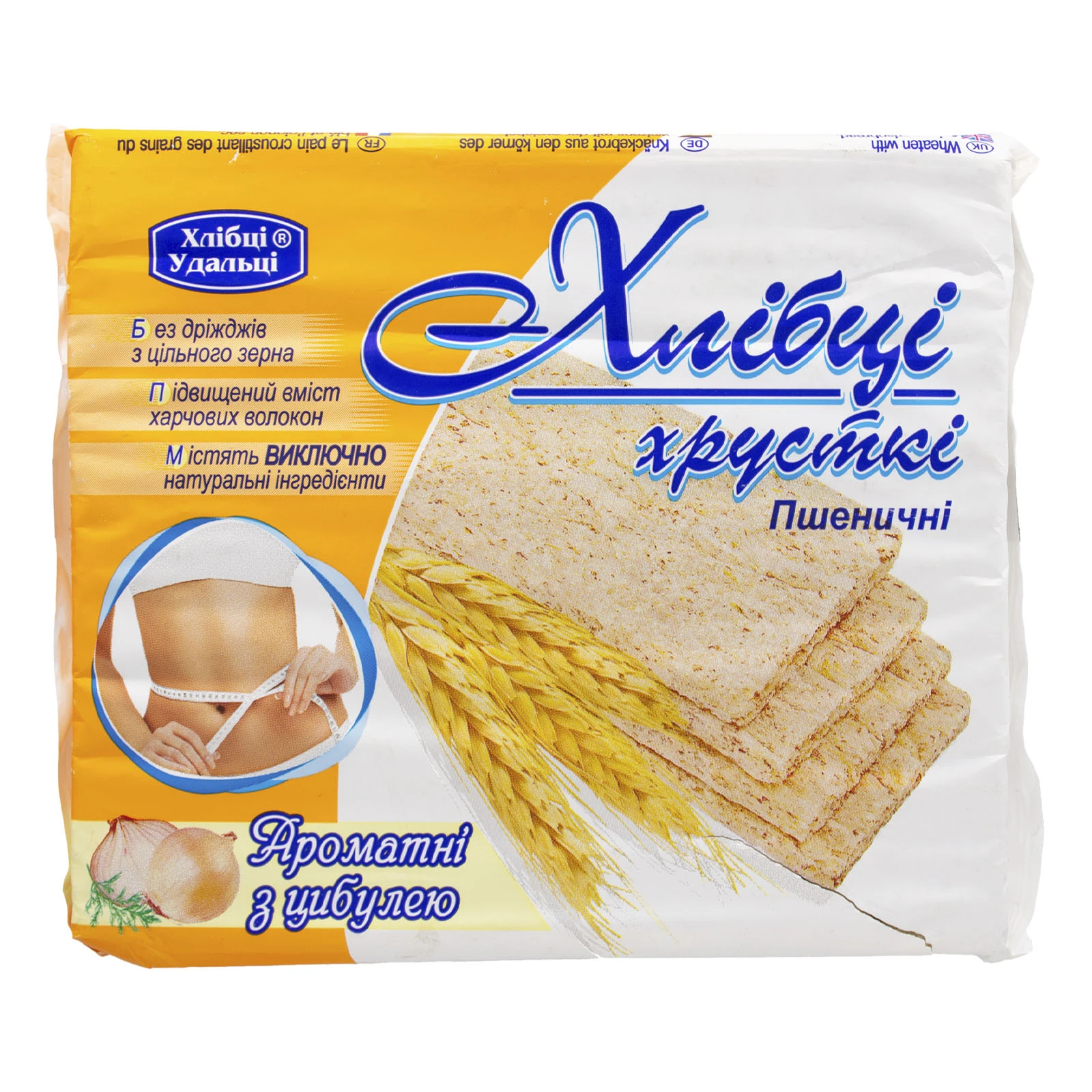 Хлібці Удальці 100г пшеничні з цибулею Фото №:1