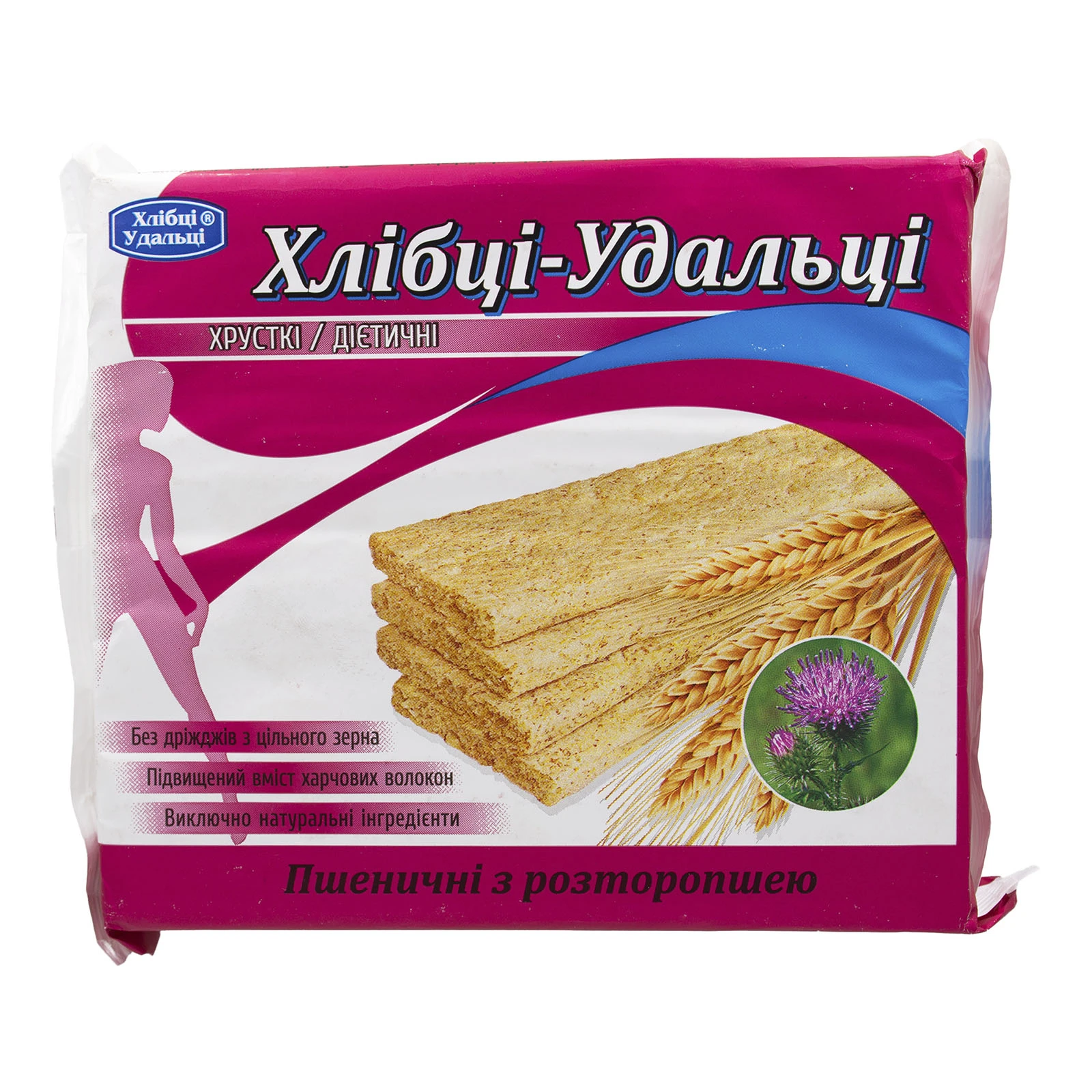 Хлібці Удальці 100г з розторопші Фото №:1