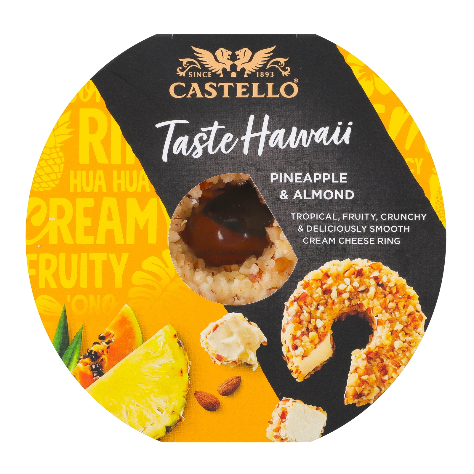 Крем-сир Castello Taste Hawaii Pineapple&Almond 65% 125г Фото №:1