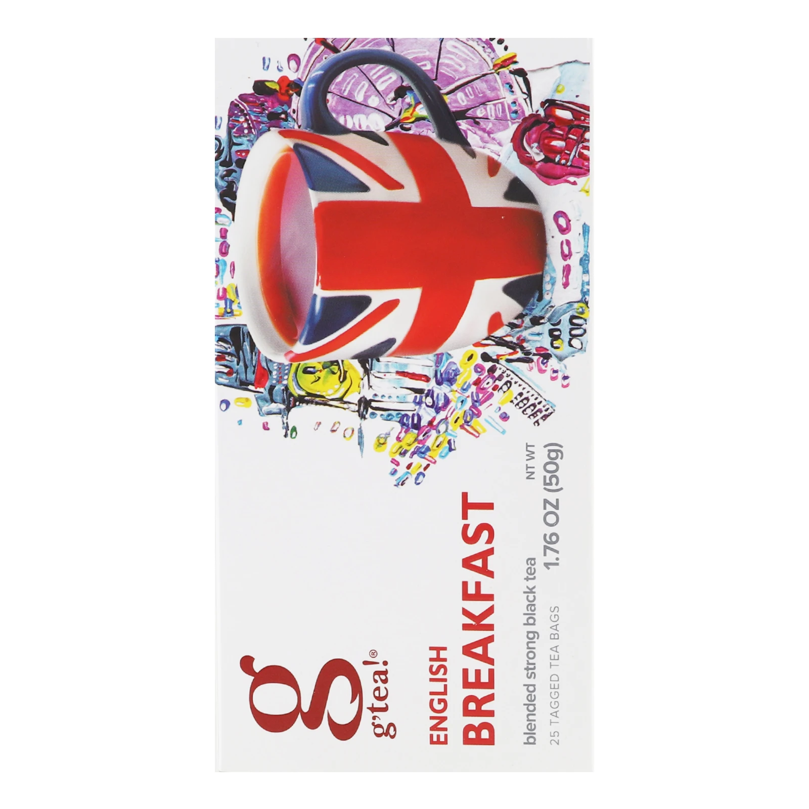 Чай G'tea! English breakfast чорний байховий дрібний 25х2г Фото №:2