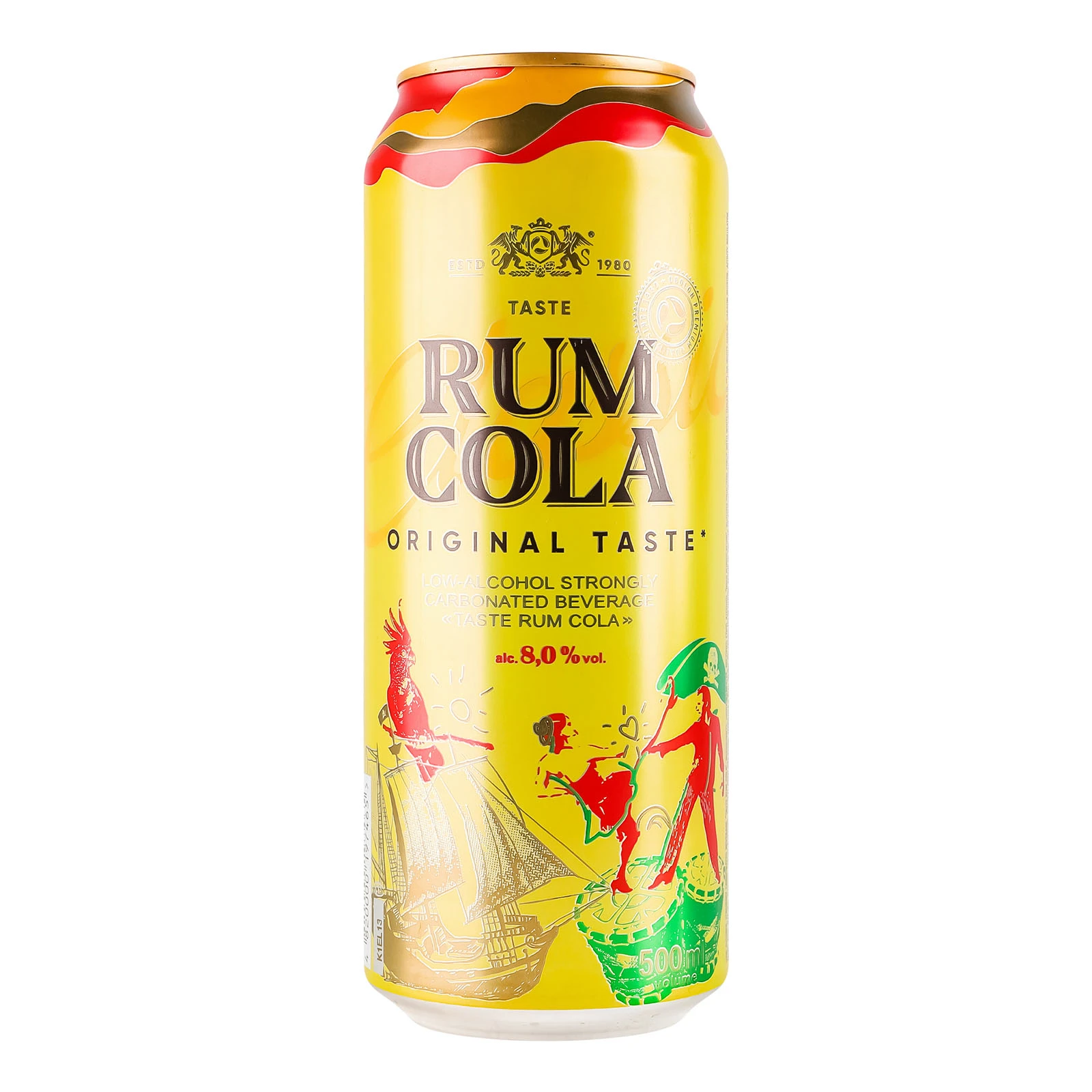 Напій слабоалкогольний Оболонь Ром Кола сильногазований 8% 0.5л Фото №:2