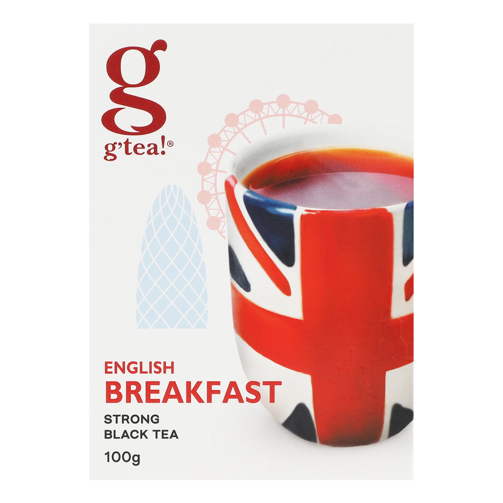 Чай G'tea! English breakfast чорний байховий листовий 100г Фото №:1