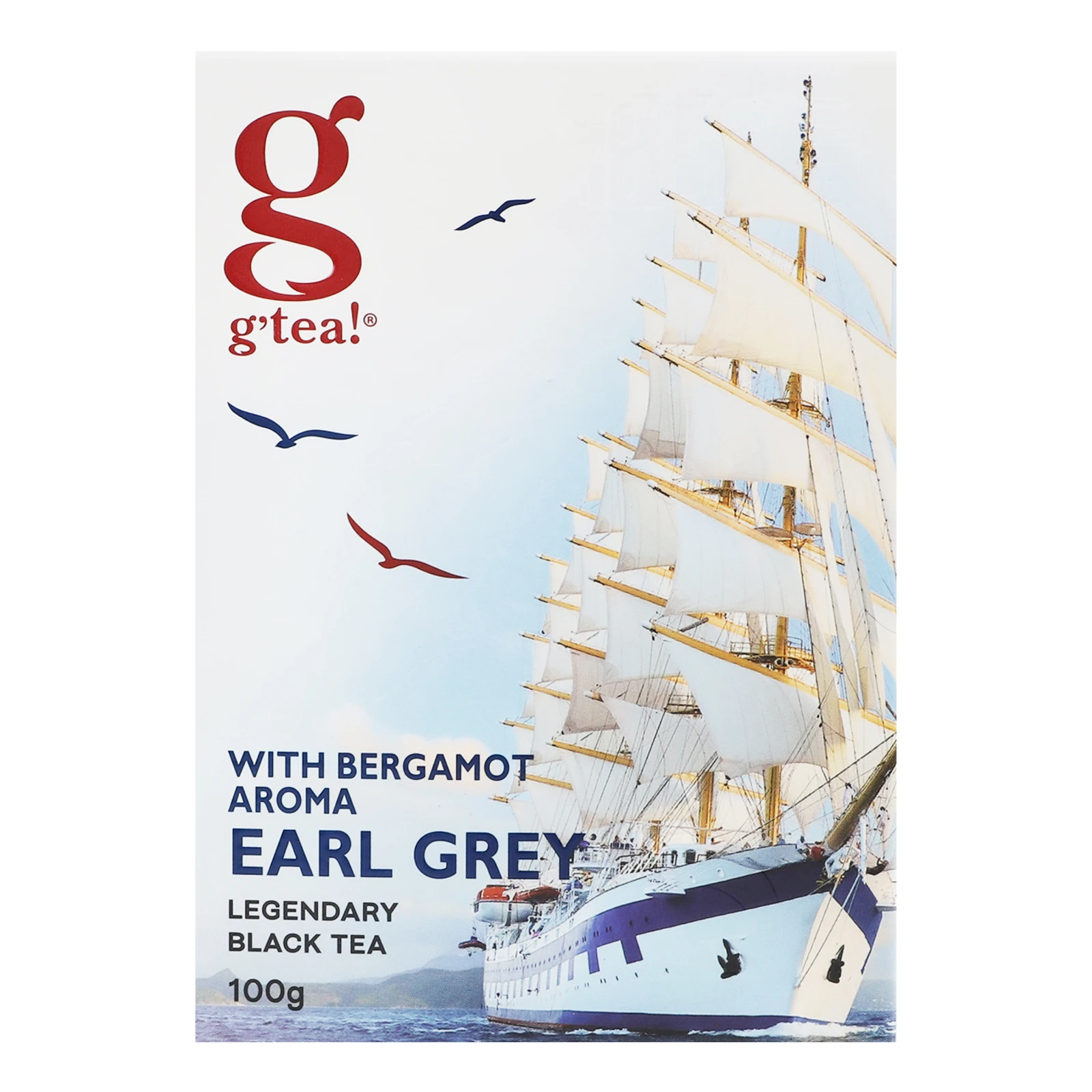 Чай G'tea! Earl Grey чорний байховий листовий з ароматом бергамота 100г Фото навігації №:1