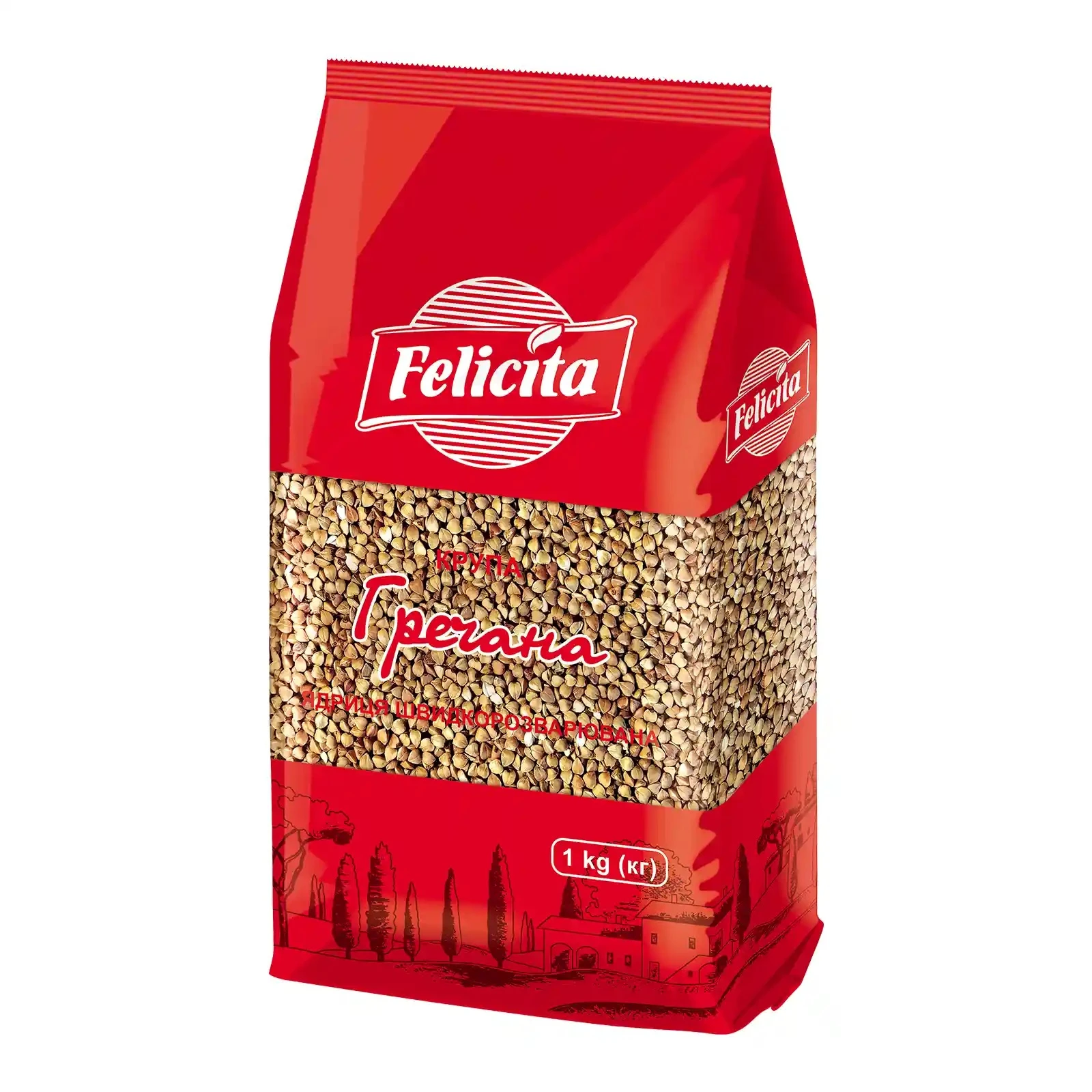 Крупа Felicita гречана ядриця швидкорозварювана 1кг Фото №:1