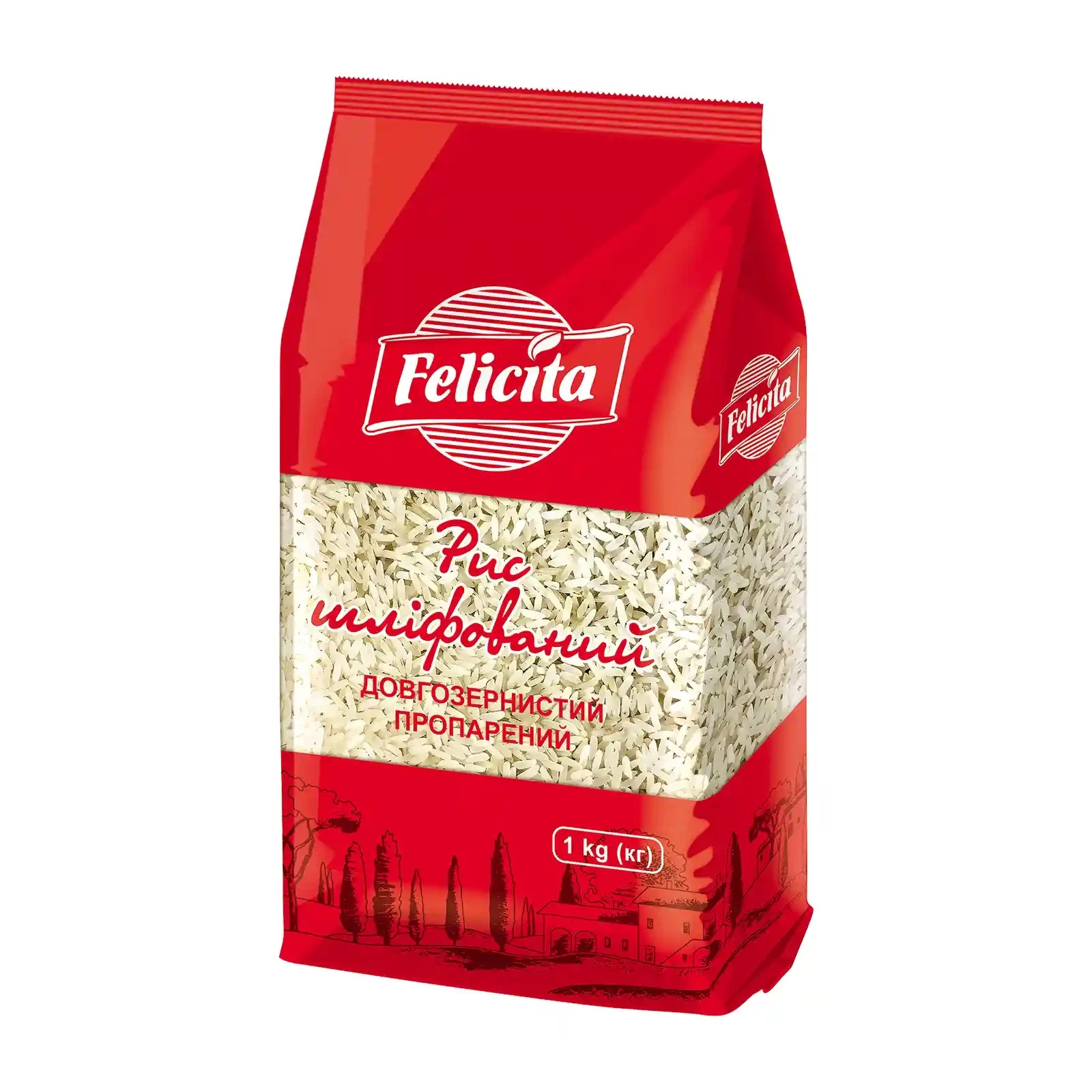 Рис Felicita довгозернистий пропарений шліфований 1кг Фото №:1