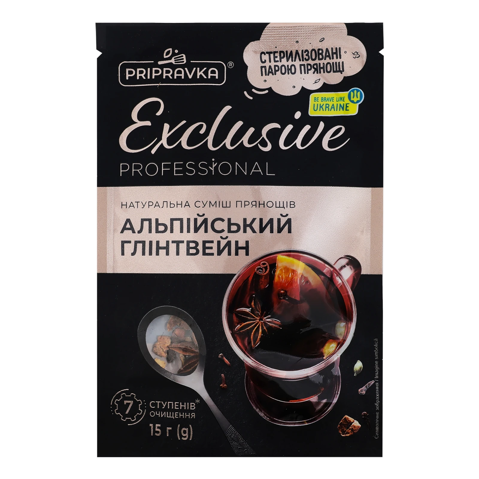 Приправа Pripravka Exclusive Professional суміш прянощів Альпійський глінтвейн 15г Фото №:1