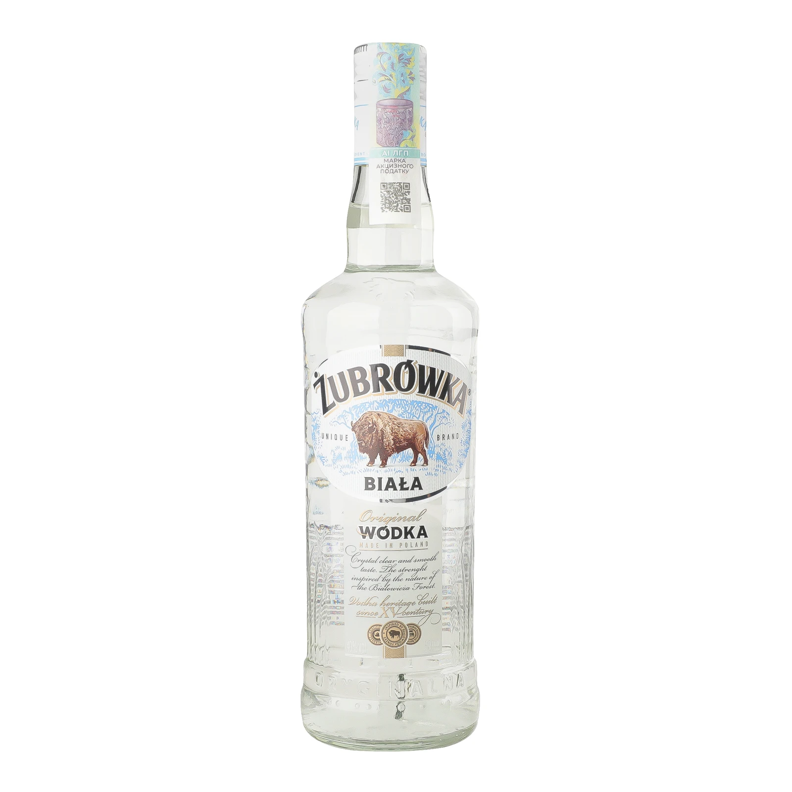 Горілка Zubrowka Biala 40% 0.5л