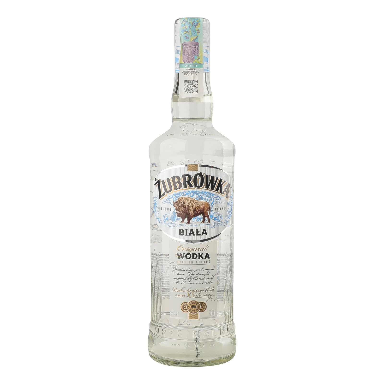 Горілка Zubrowka Biala 40% 0.7л