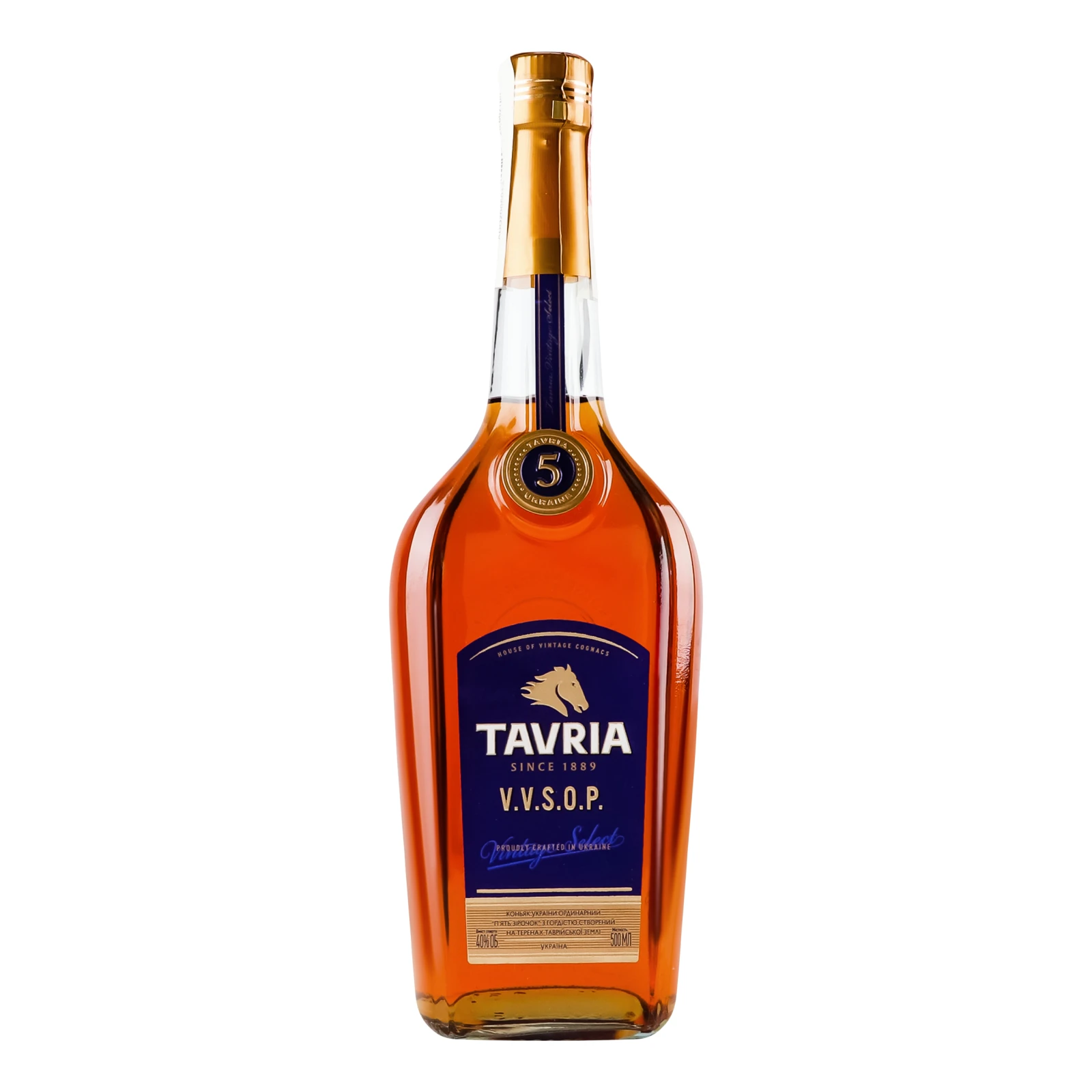 Коньяк Таврія V.S.O.P. 0,5л 40% Фото навігації №:1