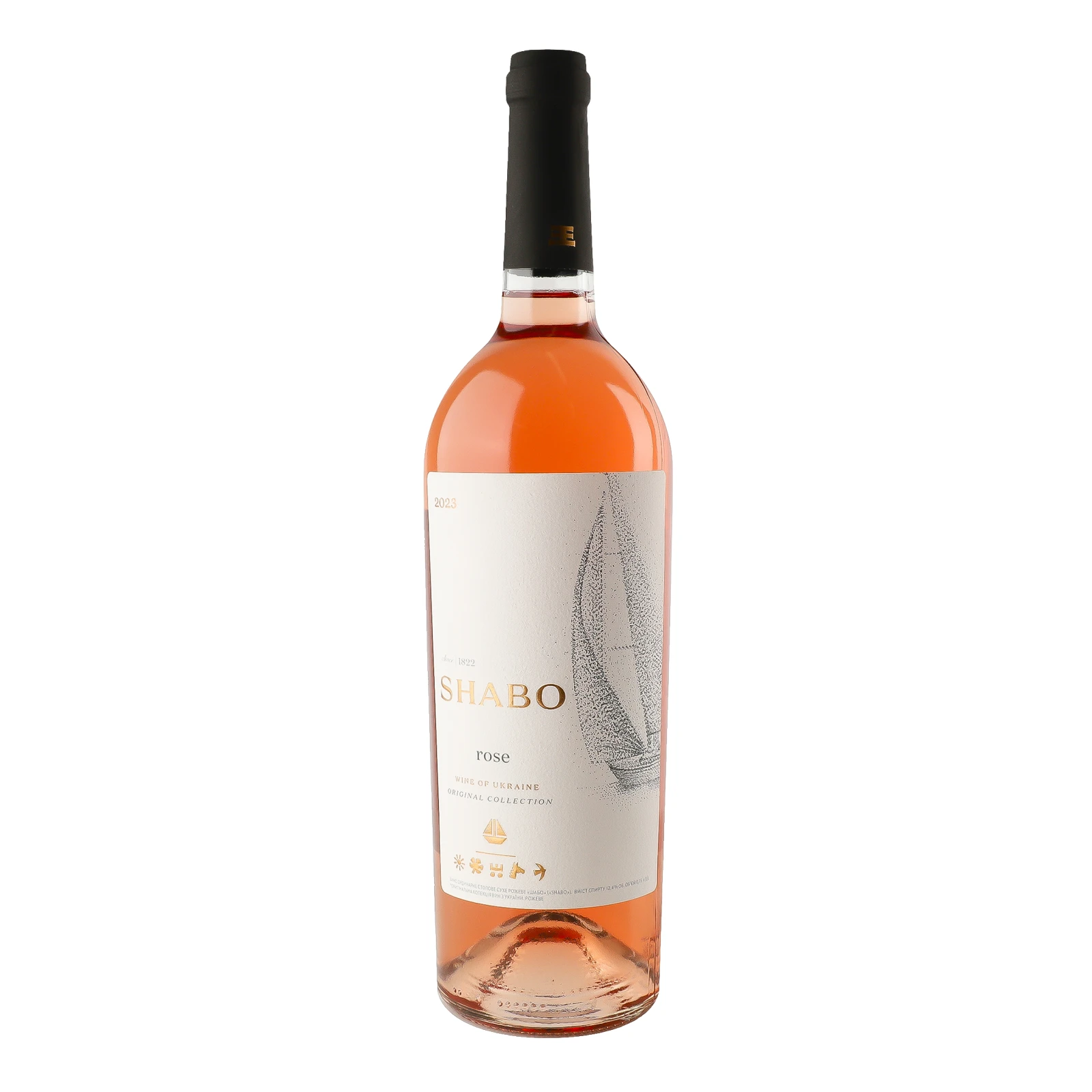 Вино Shabo Original Collection Rose рожеве сухе 12.5% 0.75л Фото №:1