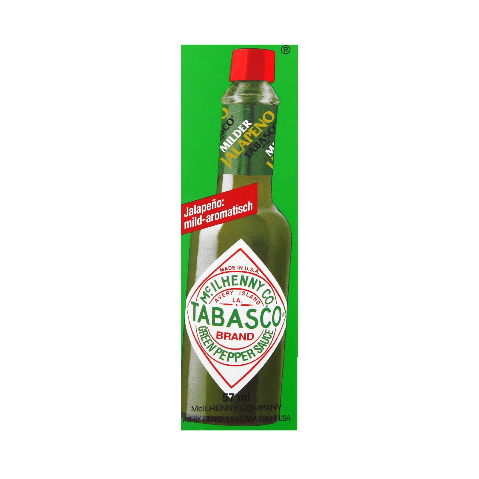 Соус Tabasco 60г перцевий зелений ск/б Фото №:1