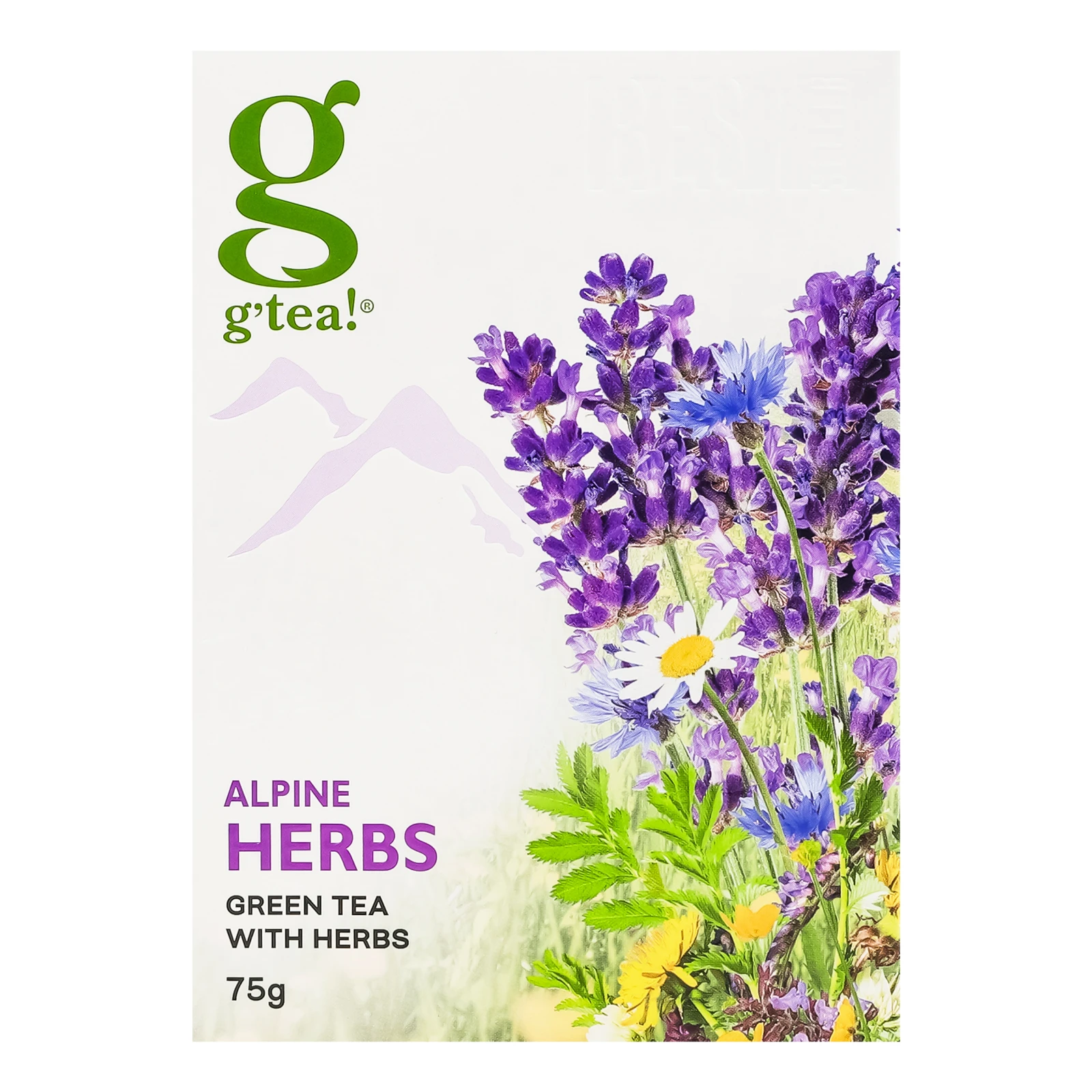 Чай G'tea! Alpine herbs зелений байховий листовий з травами 75г Фото №:1