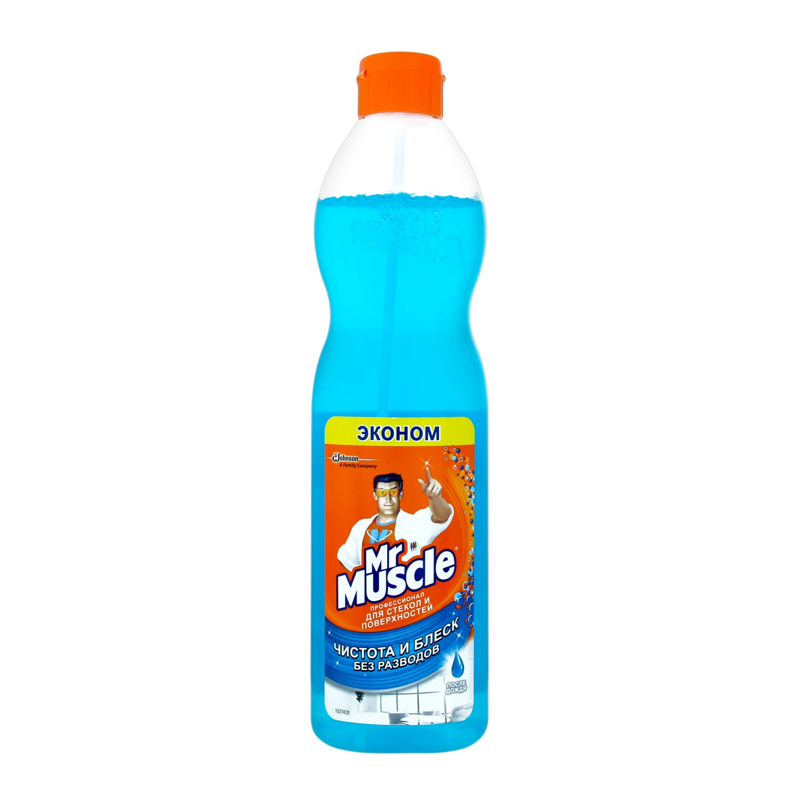Засіб для миття скла та поверхонь Mr.Muscle Після дощу змінна пляшка 500мл Фото №:1